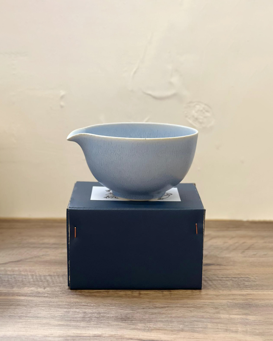 手工陶器 片口抹茶碗 霧藍｜美濃燒