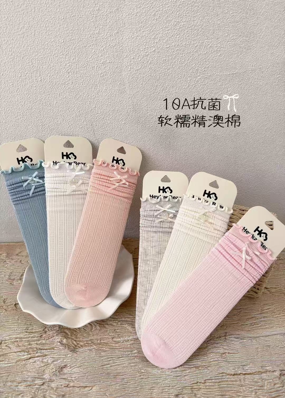 蝴蝶結均碼襪