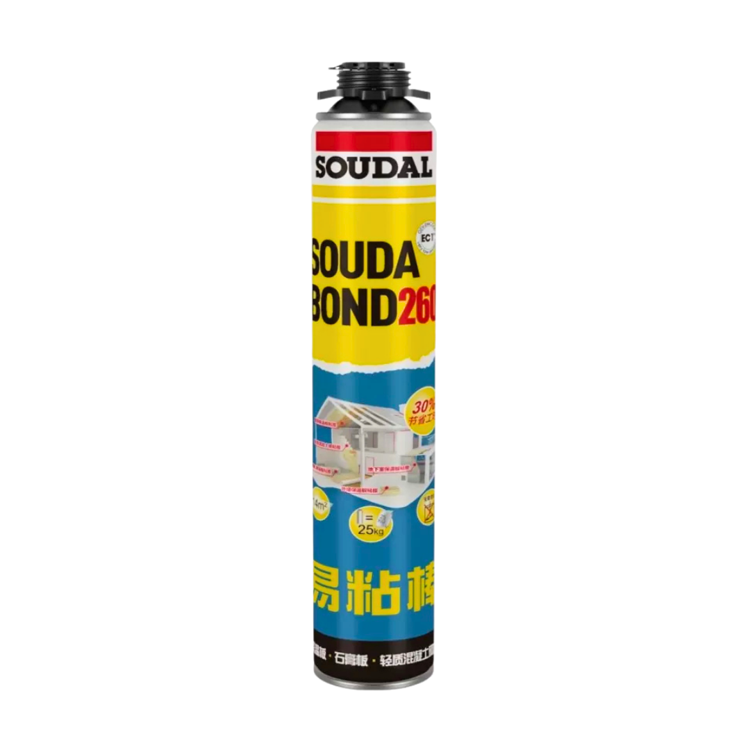 【五金小姐】SOUDAL Soudabond Easy 260 發泡黏著劑 槍管型 750ML 速達棒260 PU發泡劑