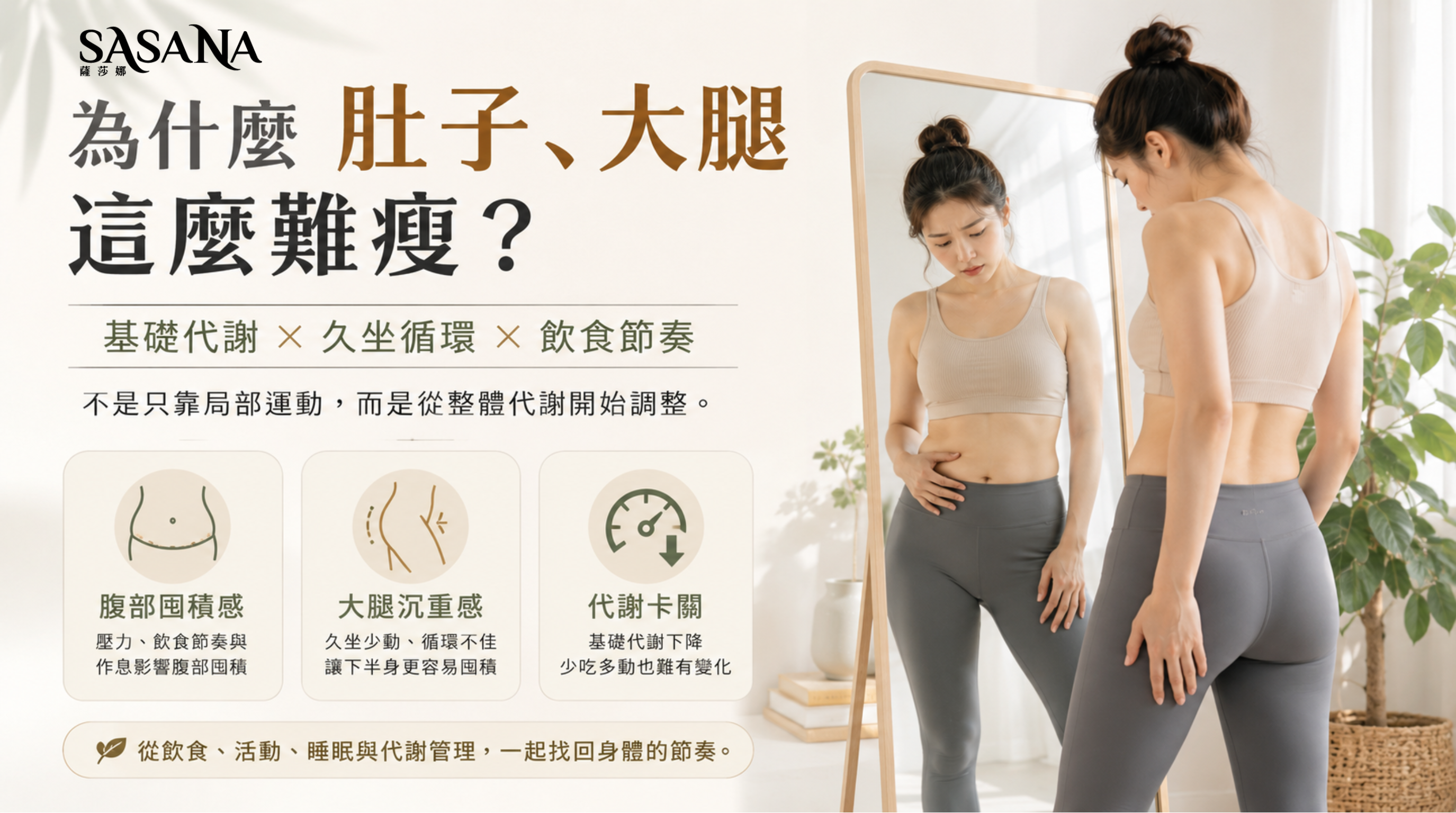 局部囤積的迷思：為什麼少吃還是瘦不下來？