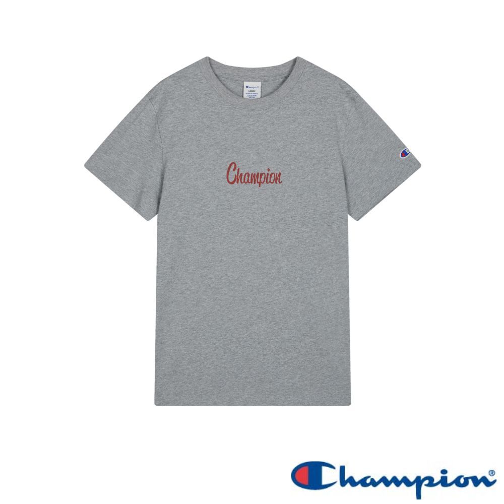 男款-CAMPUS 草寫LOGO短袖TEE-灰色 (U6BSSSM522M-301)