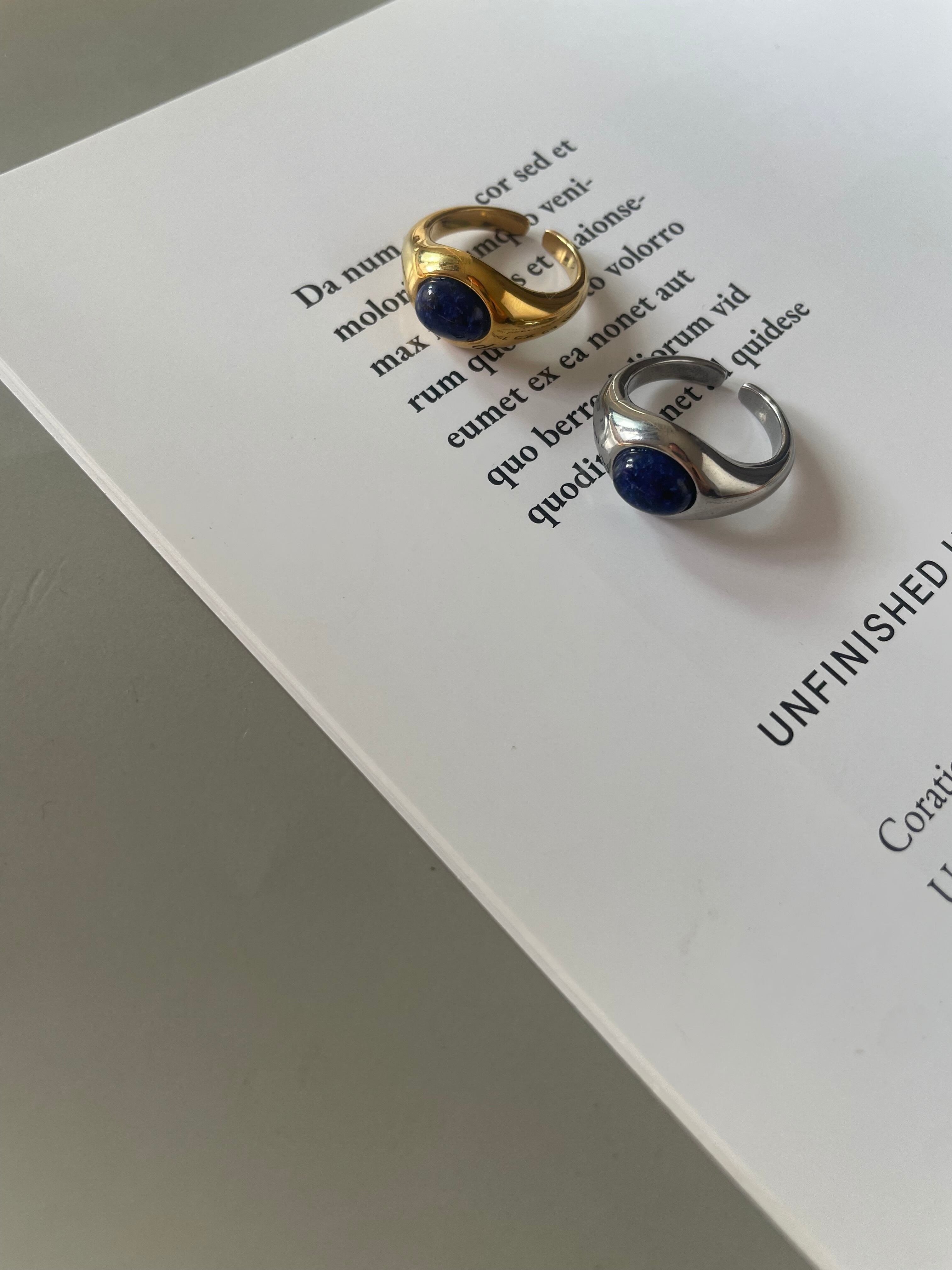 original blue stone ring