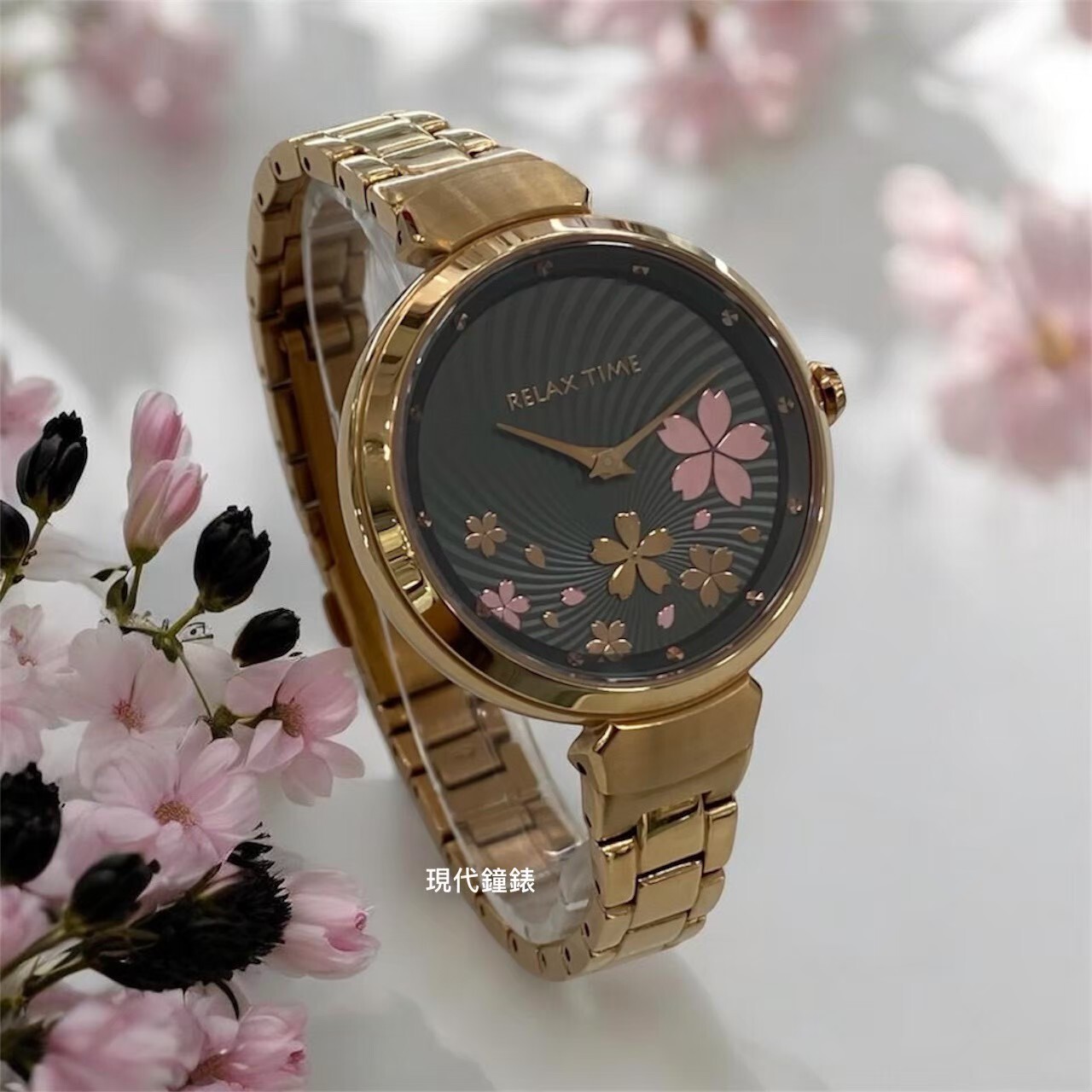【 RELAX TIME】綻放花樣系列 RT-66-5 36mm 現代鐘錶