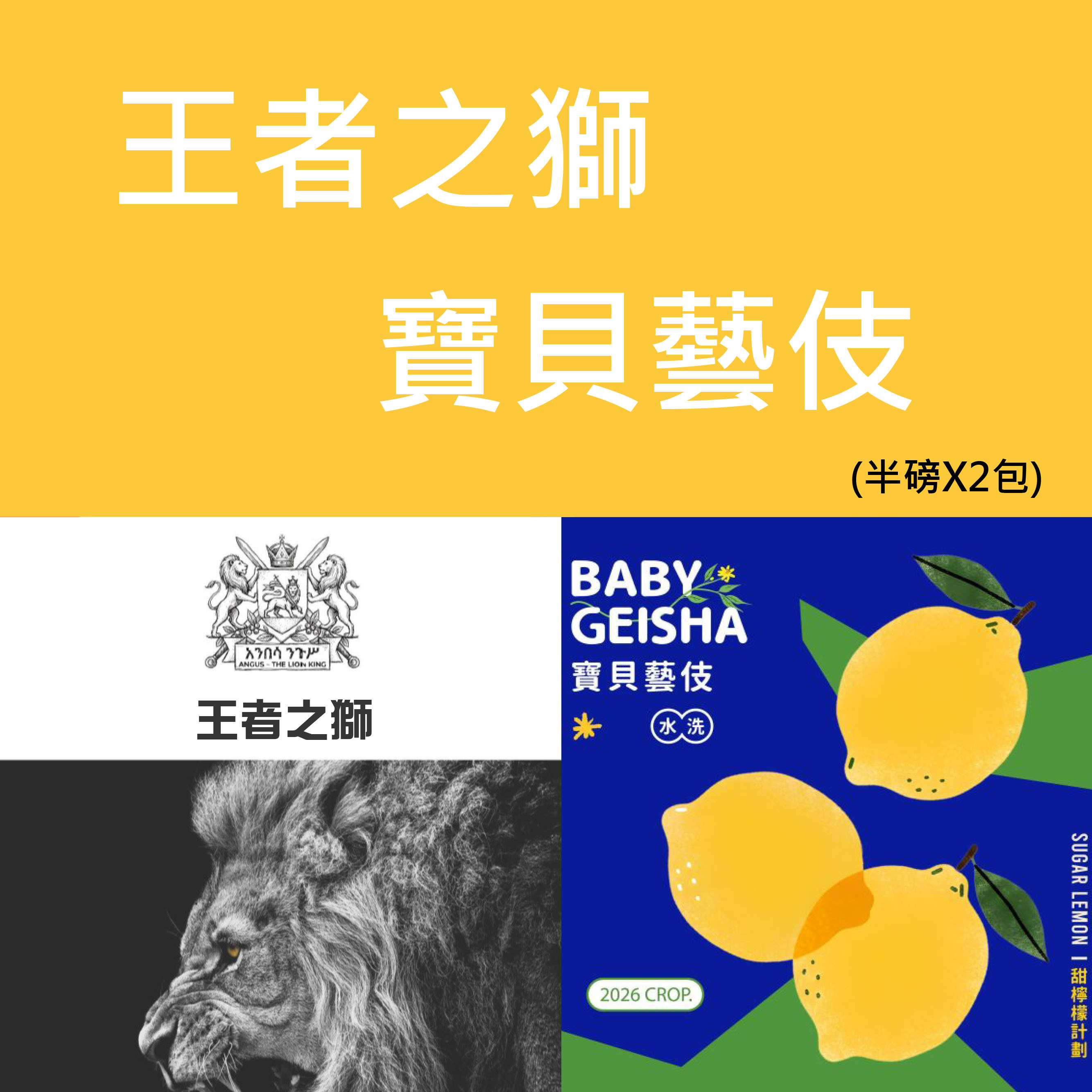寶貝藝伎/王者之獅日曬 二件組
