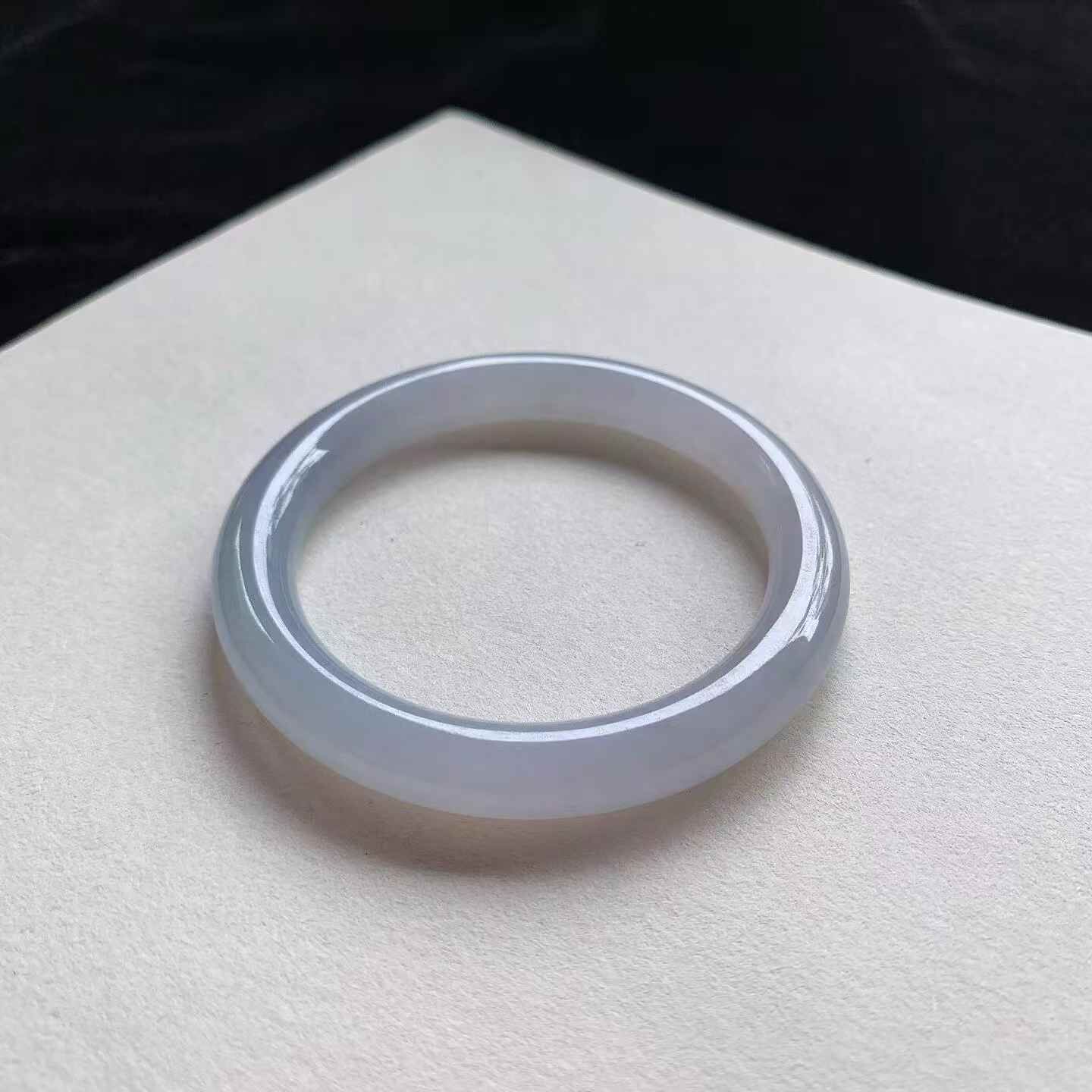 6172338 56.1mm冰粉紫圓條翡翠手鐲 (56-58)
