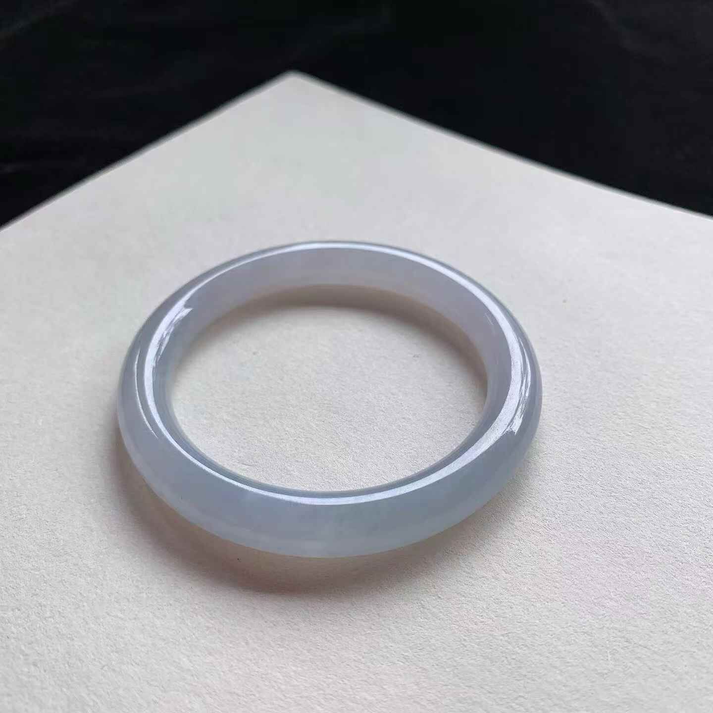冰粉紫圓條翡翠手鐲,天然翡翠A玉, 緬甸玉, Jade, Jadeite
