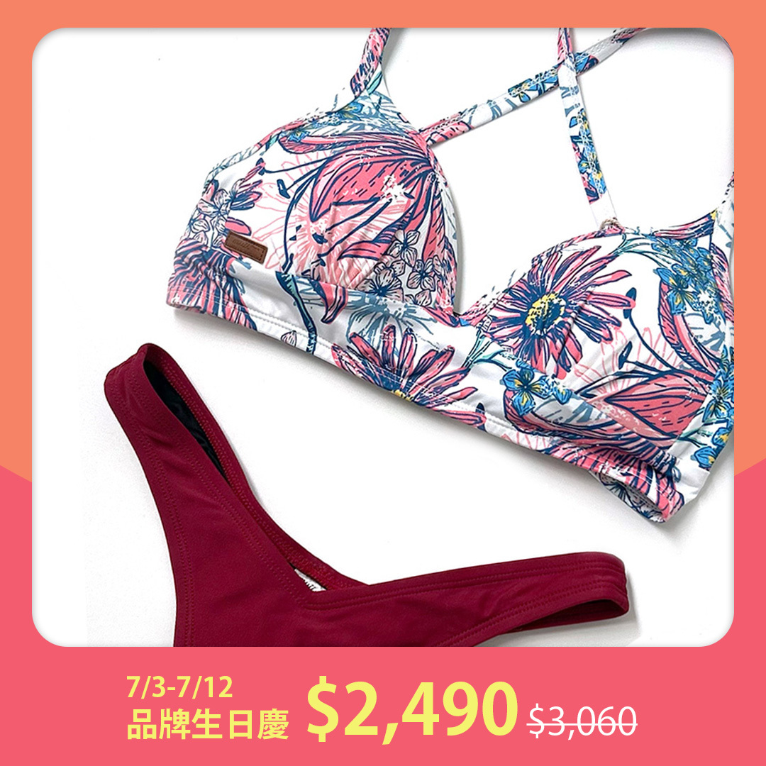 【泳裝2件組 $2490】美胸馬甲綁帶上衣 精選組合