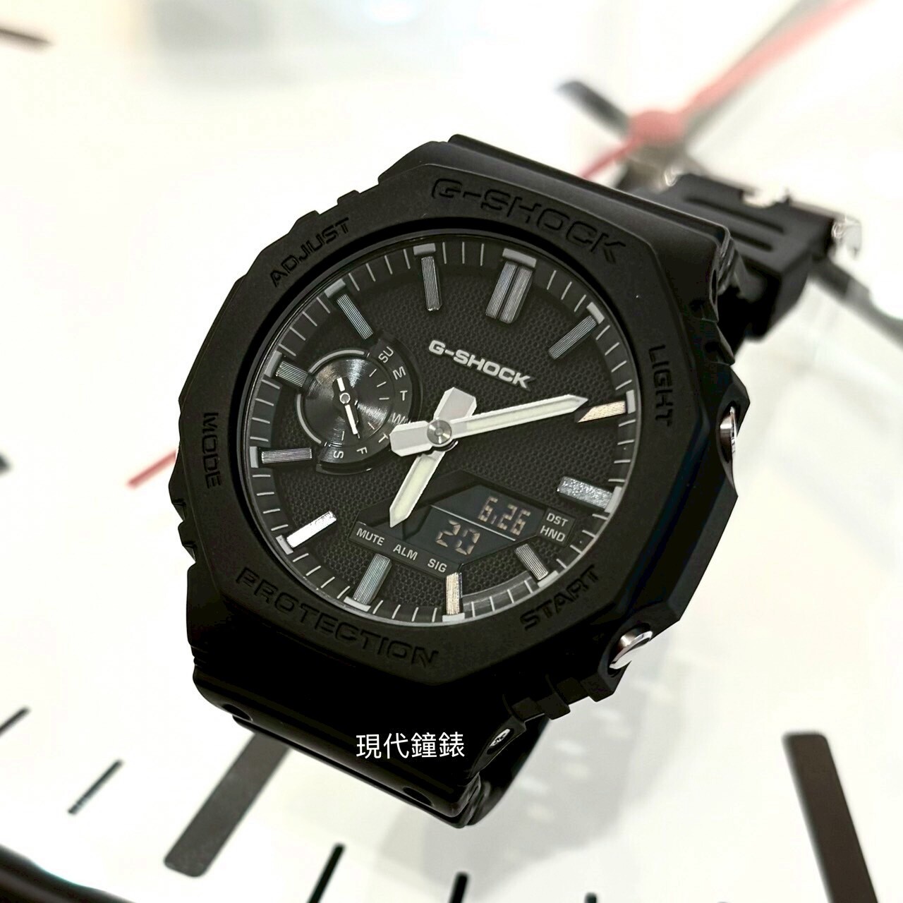 【G-SHOCK】LUXE BLACK GA2100系列 GA-2100LXB-1A 45.4mm 現代鐘錶
