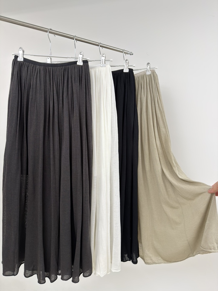 WW2672 Linen Shiring Flare SK