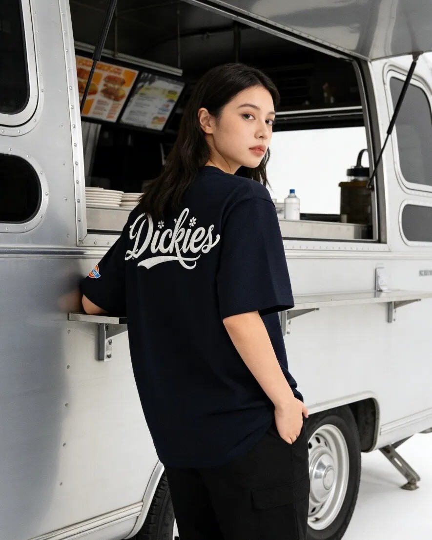 【逢甲FUZZY】DICKIES 草寫花卉 重磅純棉 刺繡Logo 短T DKU262NKT597