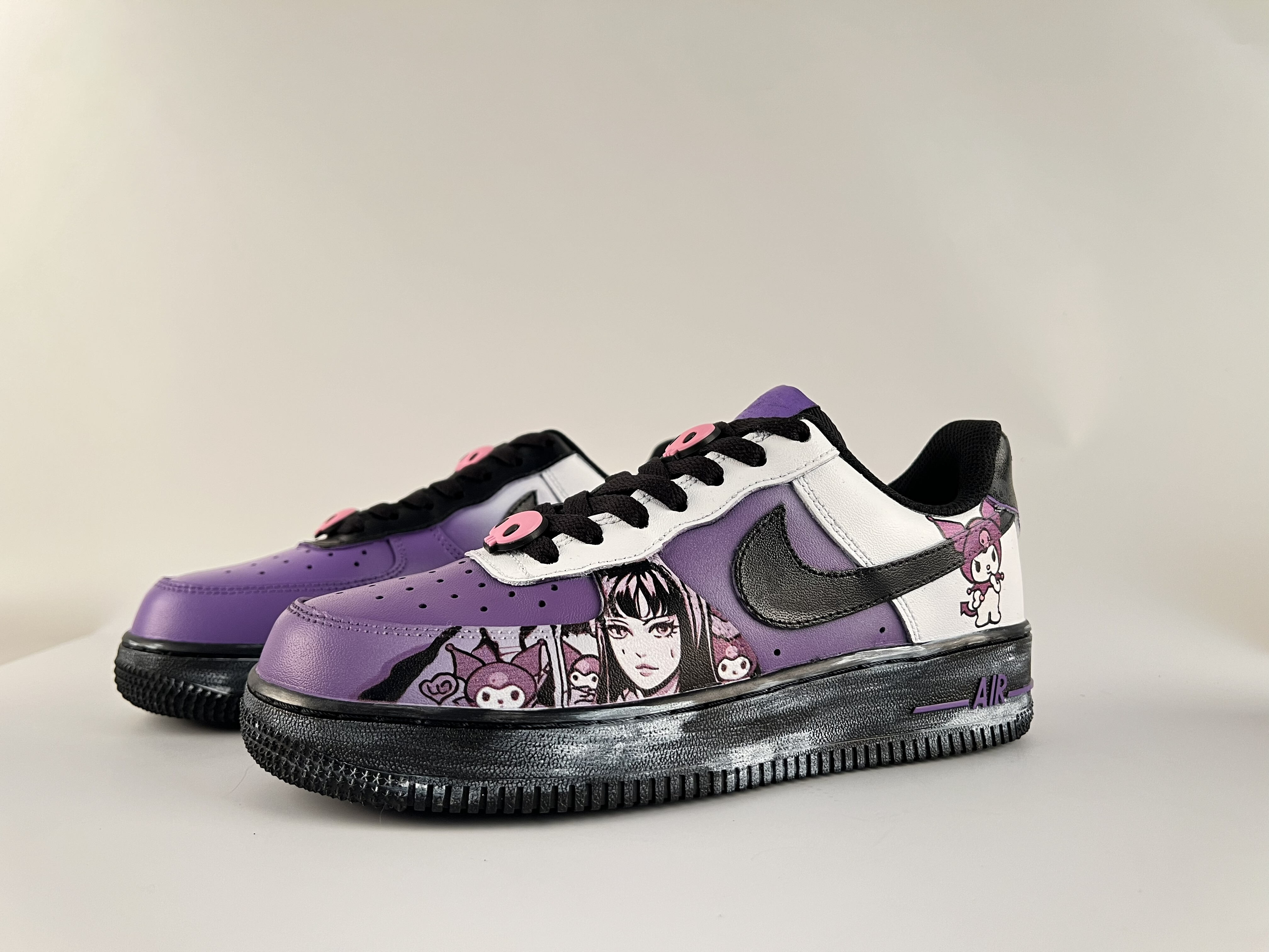 【HAO NICE 】客製🎨Nike Air Force 1 X 庫洛米 / 酷洛米 Kuromi 手工彩繪個人化客製鞋款❤庫洛米 / 酷洛米 Kuromi 客製款搭配合法驗貨