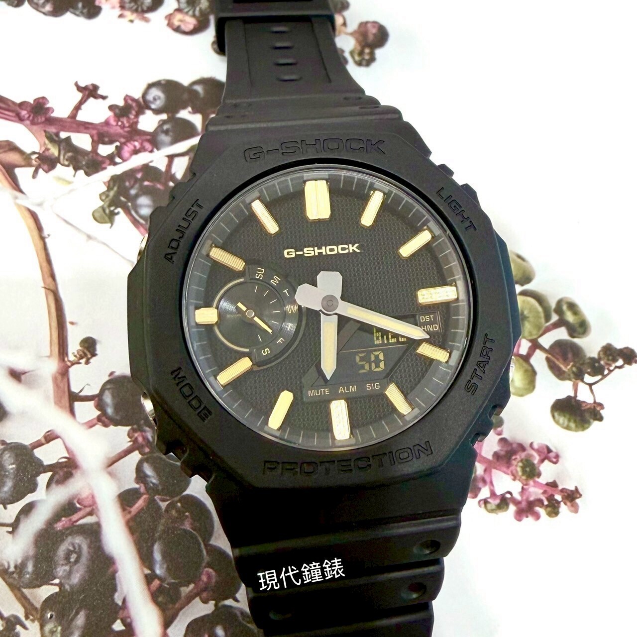 【G-SHOCK】LUXE BLACK GA2100系列 GA-2100LXB-1A9 45.4mm 現代鐘錶