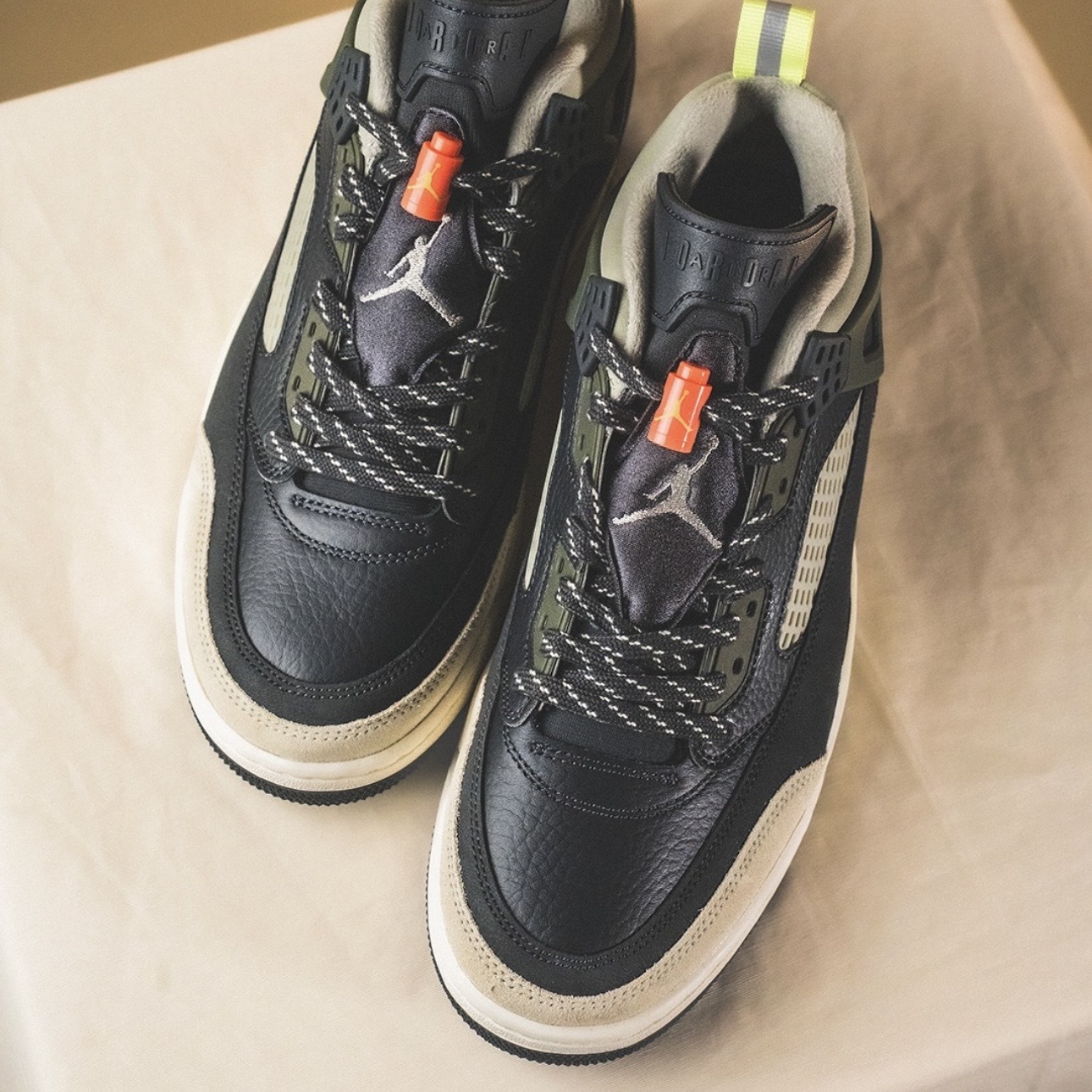 NIKE JORDAN SPIZIKE LOW 黑咖 卡其 棕 皮革 休閒 男鞋 FQ1759-007