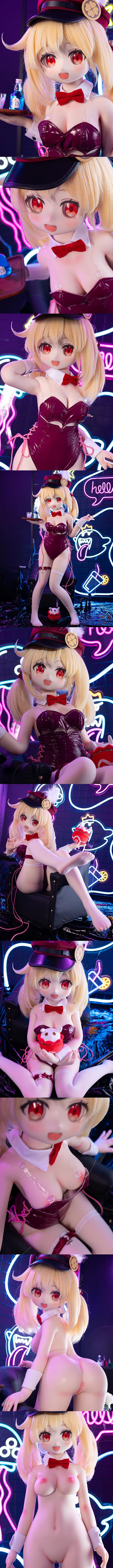 魔物姬娃娃 115cm 中胸 嘟嘟可 矽膠頭+矽膠身體 mwgirl acg cartoon anime silicone sex doll