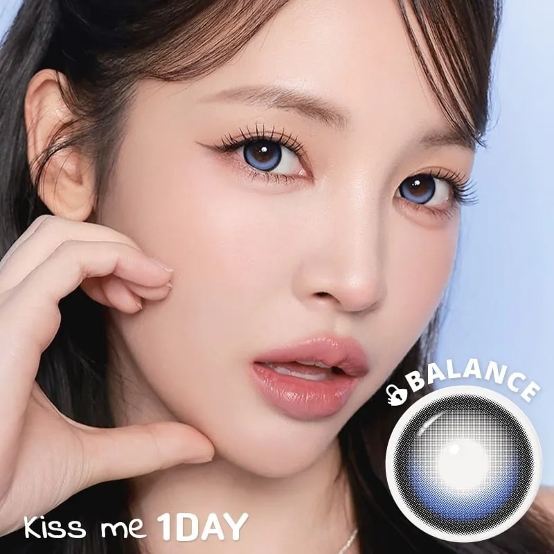 I-SHA Dekame Kiss Me 1 Day Blue Pop｜日拋彩妝隱形眼鏡｜每盒10片