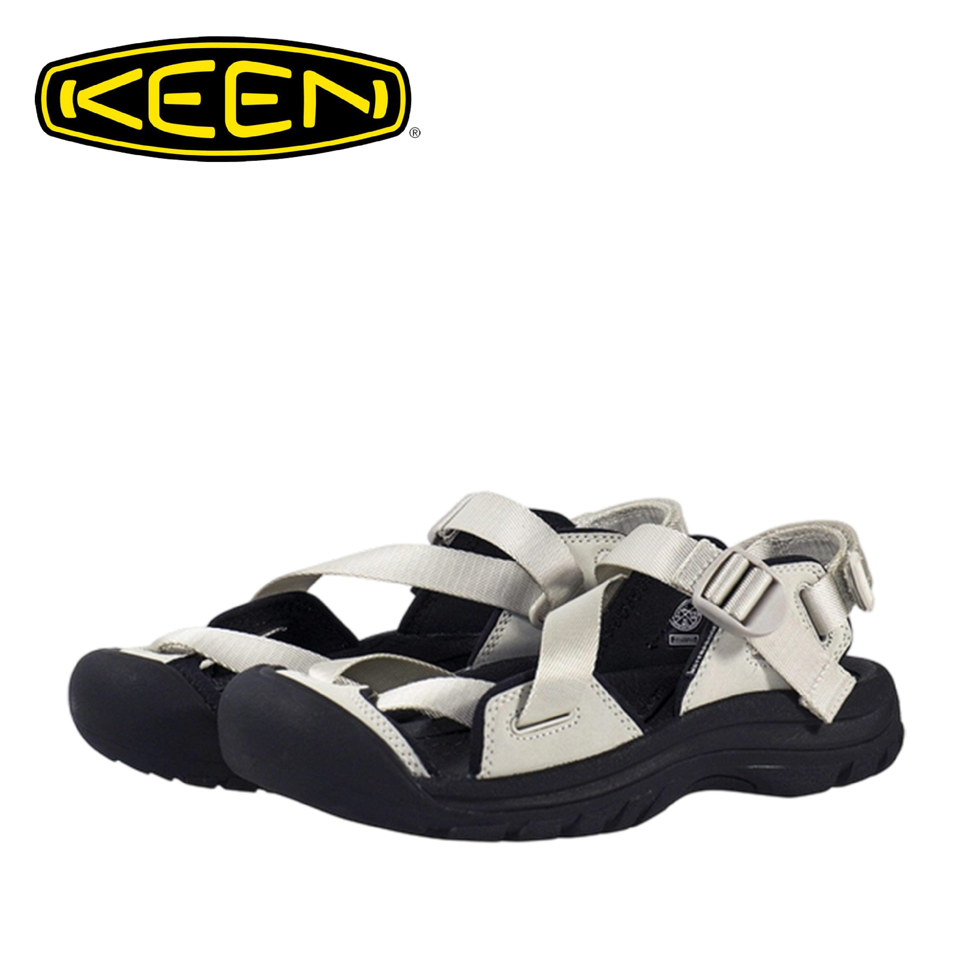 KEEN 美國 ZERRAPORT II 女性露腳趾涼鞋 女款 (淺灰色/黑色) 30K22499