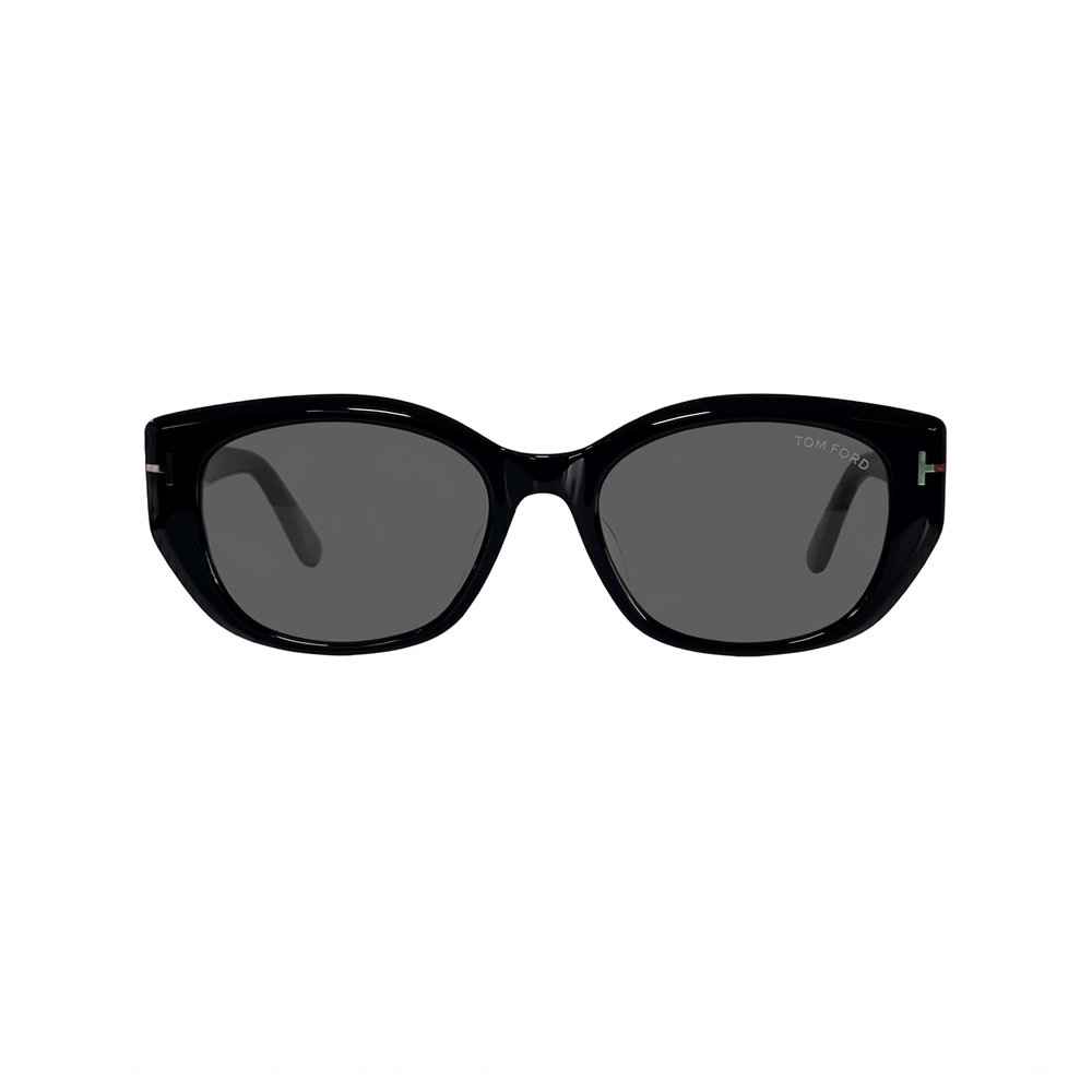 【TOM FORD】TF-1391-K-5401A  貓眼框太陽眼鏡♦(黑框黑片)