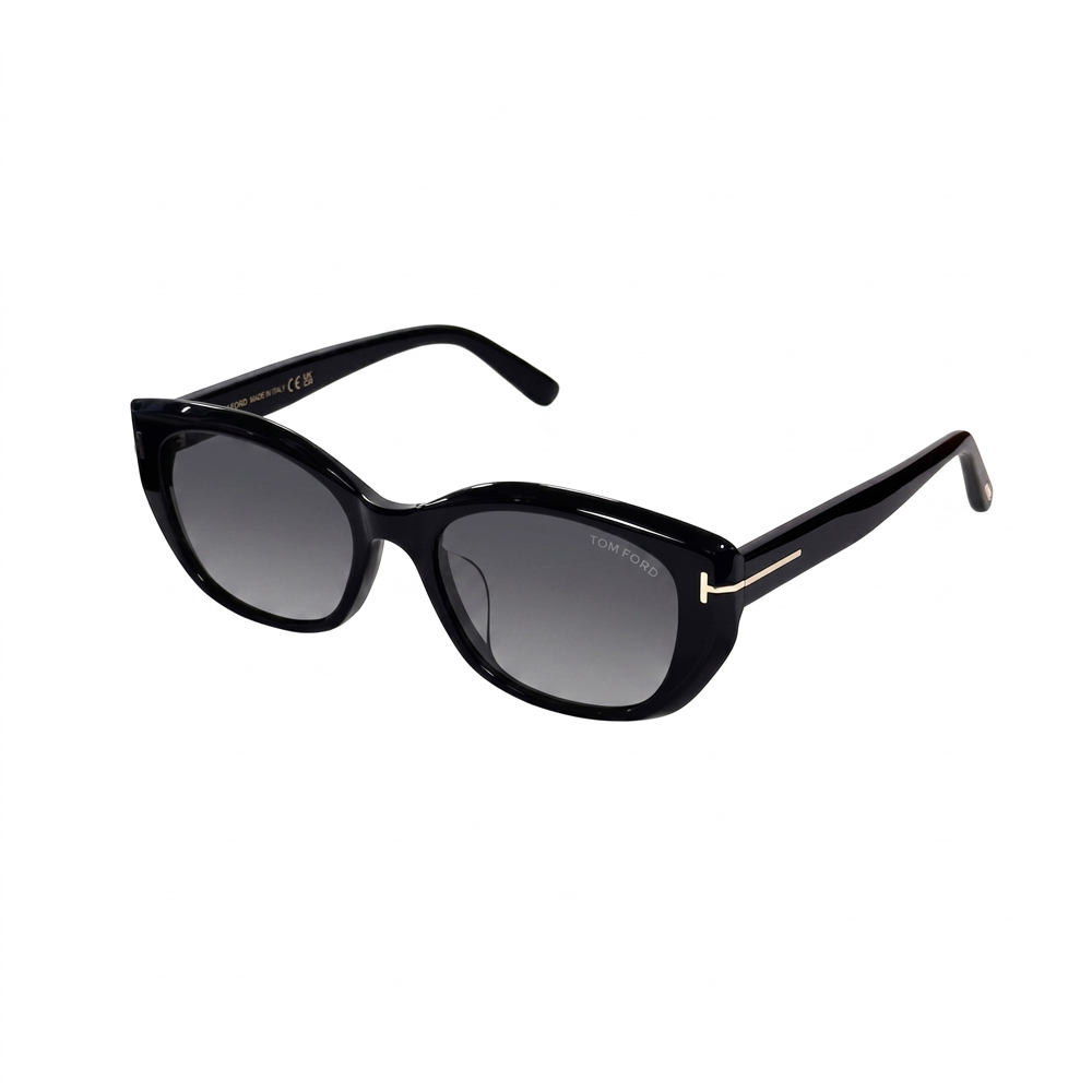 【TOM FORD】TF-1391-K-5401A  貓眼框太陽眼鏡♦(黑框黑片)