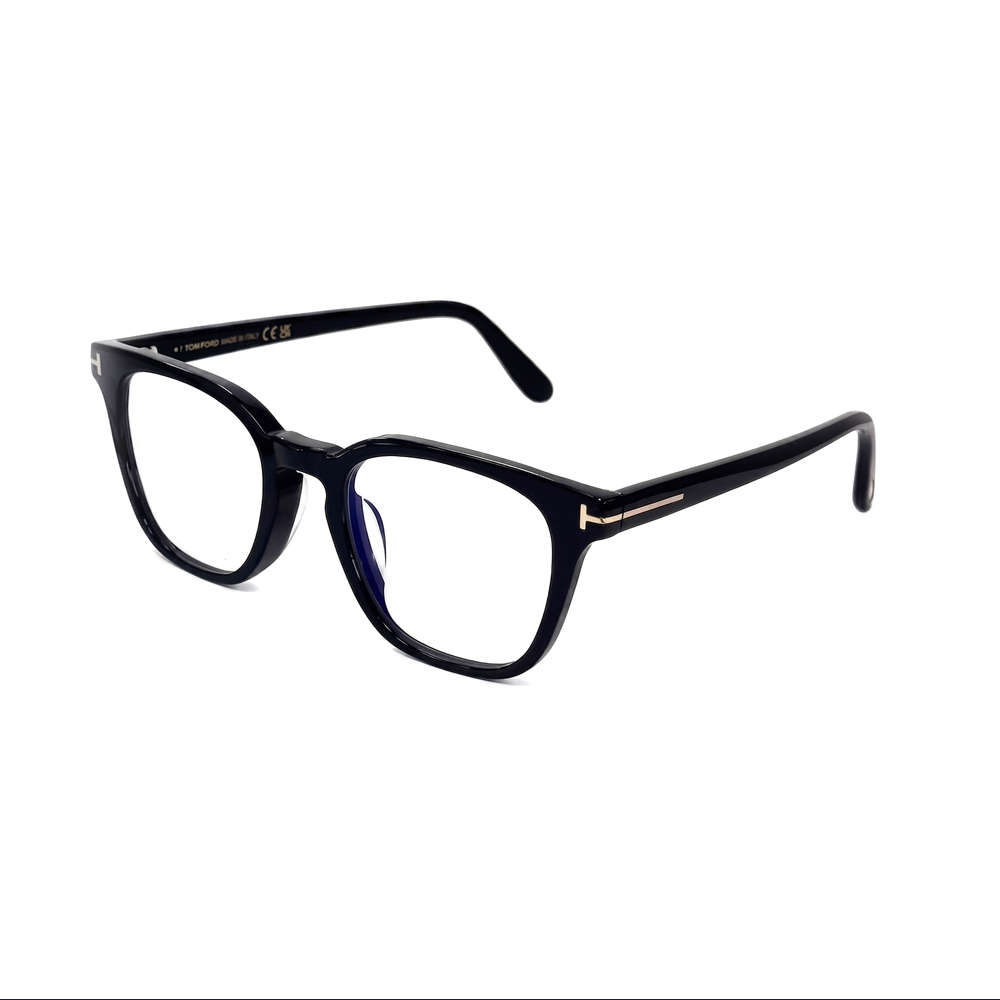 【TOM FORD】TF-6014-K-B-51001 方框光學眼鏡♦(黑)