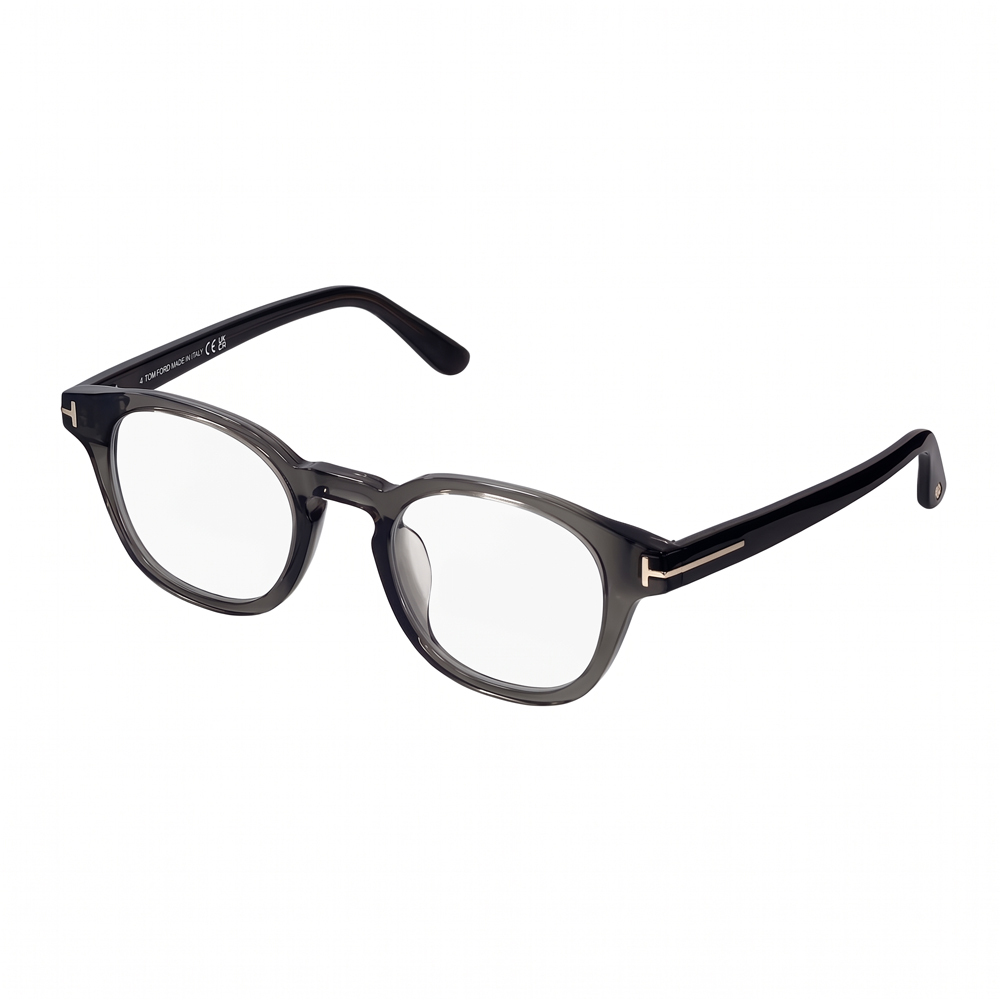 【TOM FORD】TF-6000-K-B-49057 方框光學眼鏡♦(透深灰)