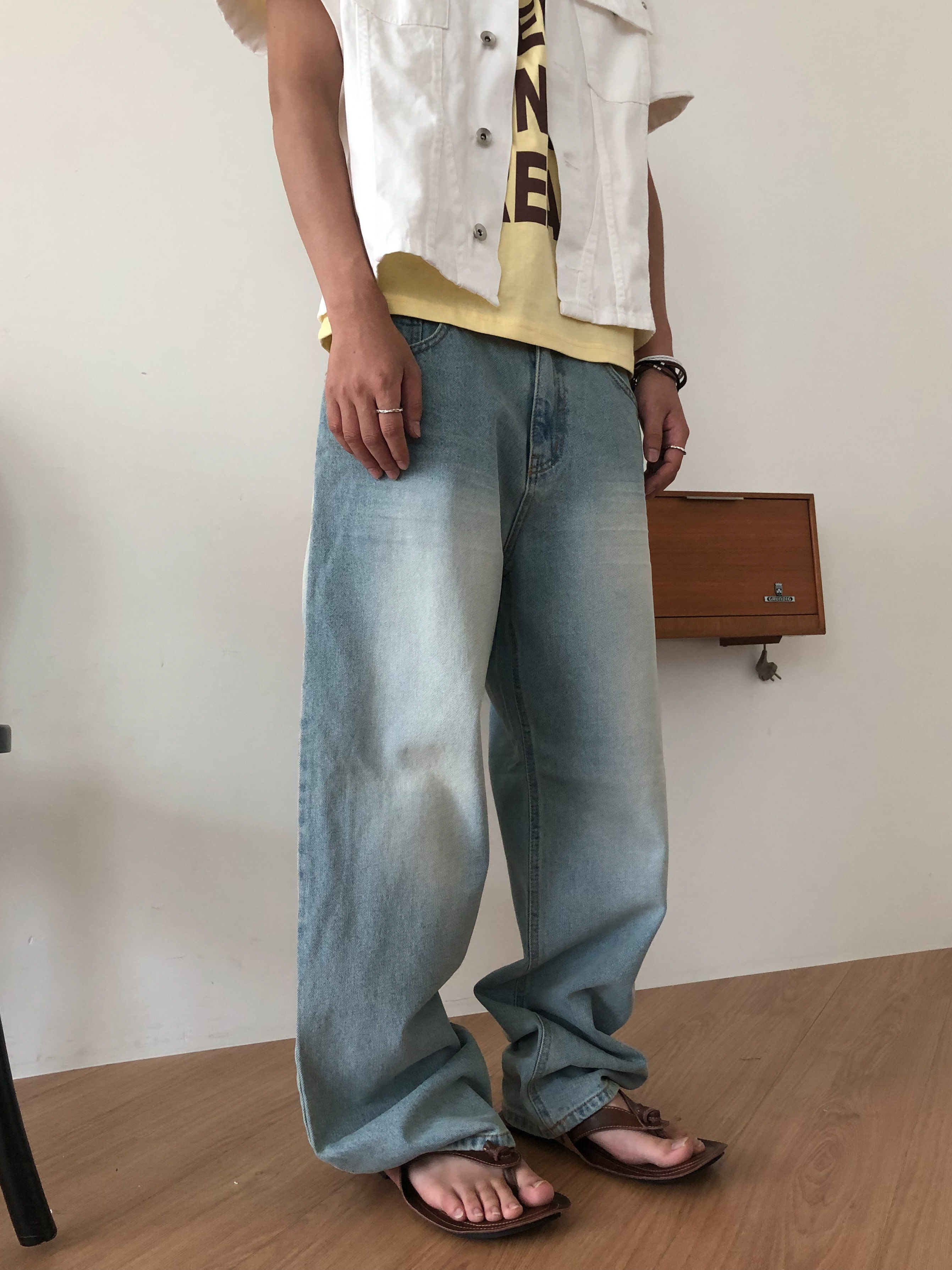 真皮沙漠人字涼鞋