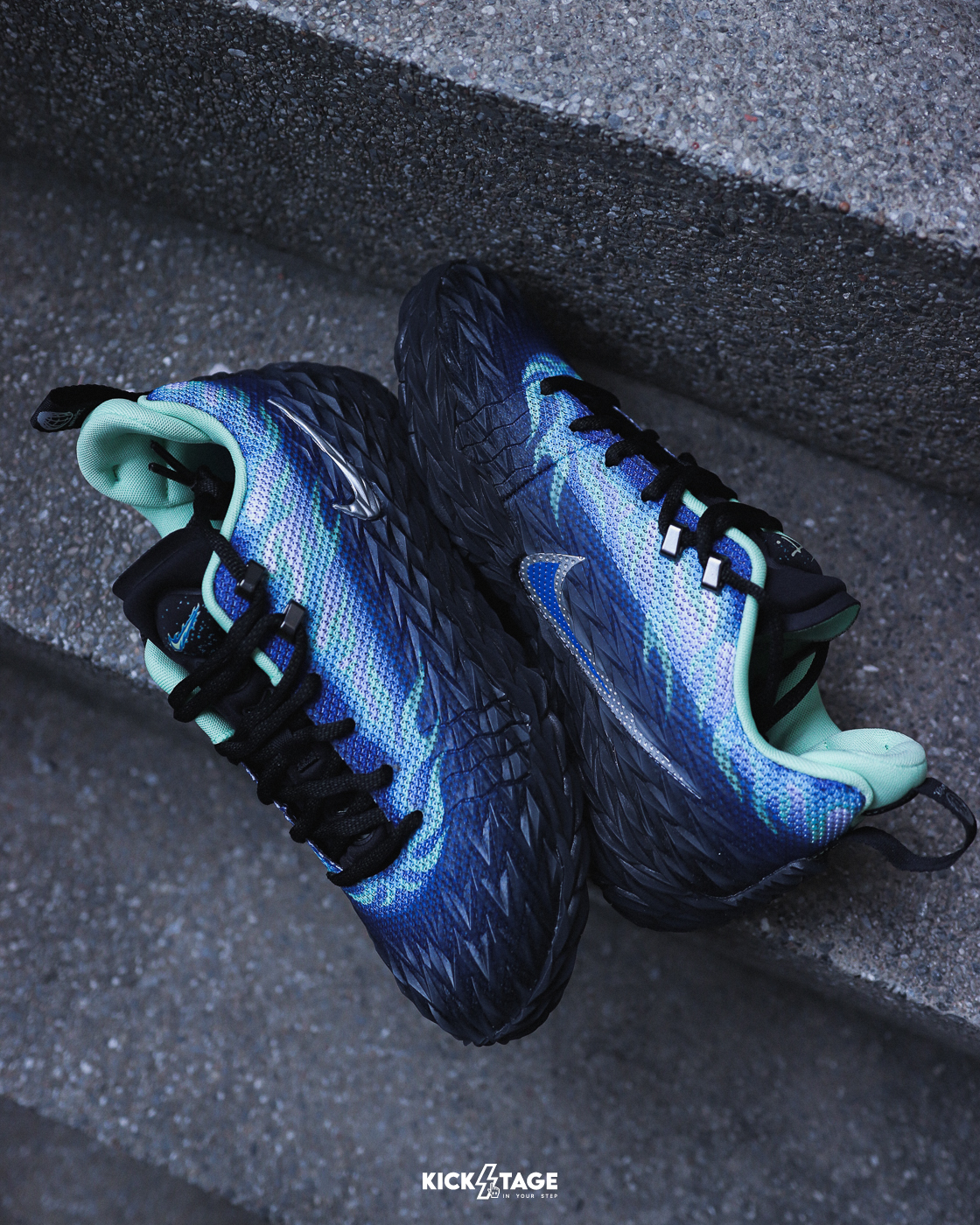 [限量商品不退換] 男鞋 NIKE S.T. CHARGE EP 黑藍 火焰 實戰鞋 籃球鞋【IW1897-400】康寧漢 XDR-X