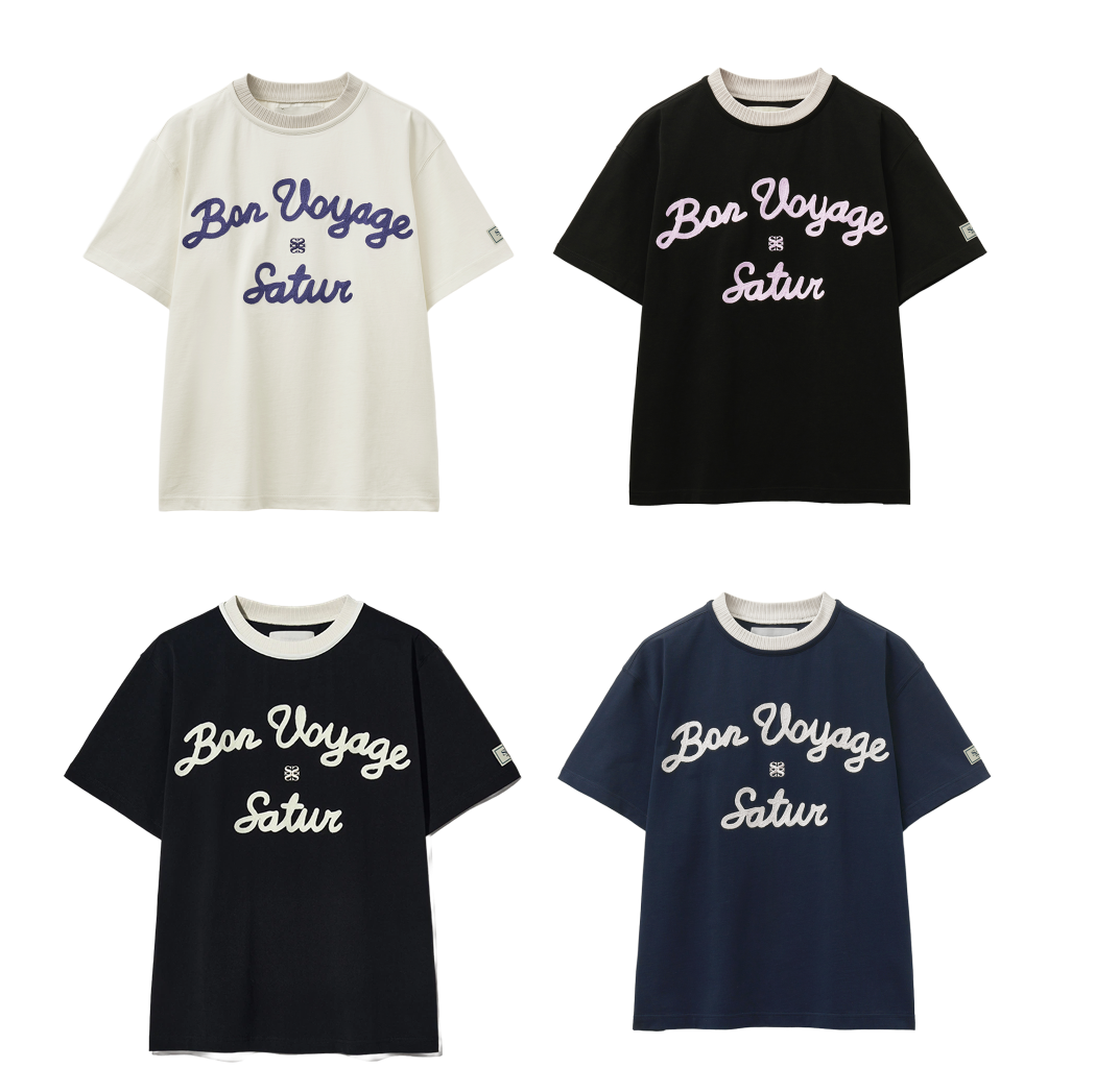 【12】SATUR Logo Voyage Short Sleeve T-shirt - (2個尺碼 / 2色選擇)