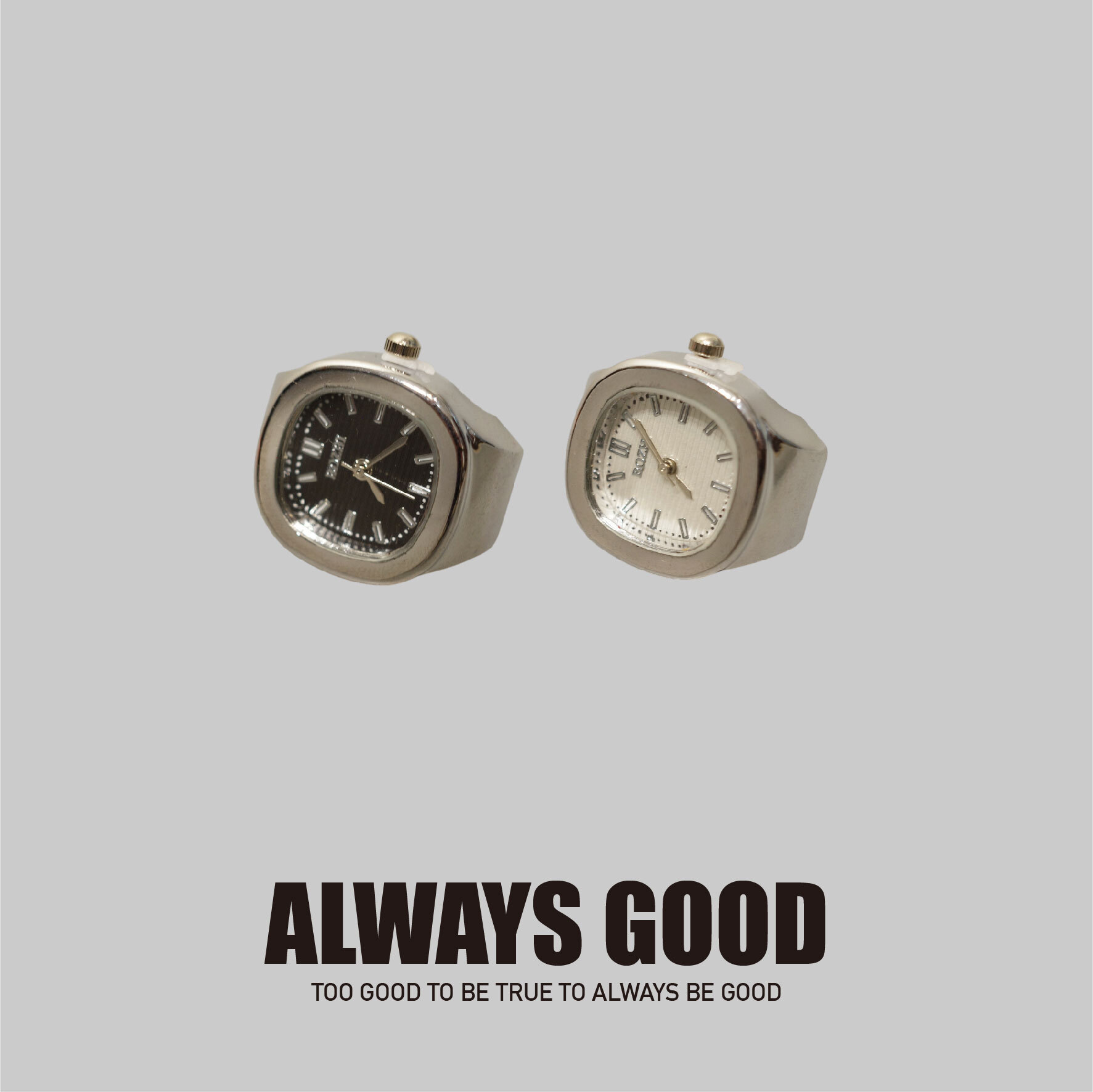 『Always_Good』圓角 彈性戒圍 手錶 戒指