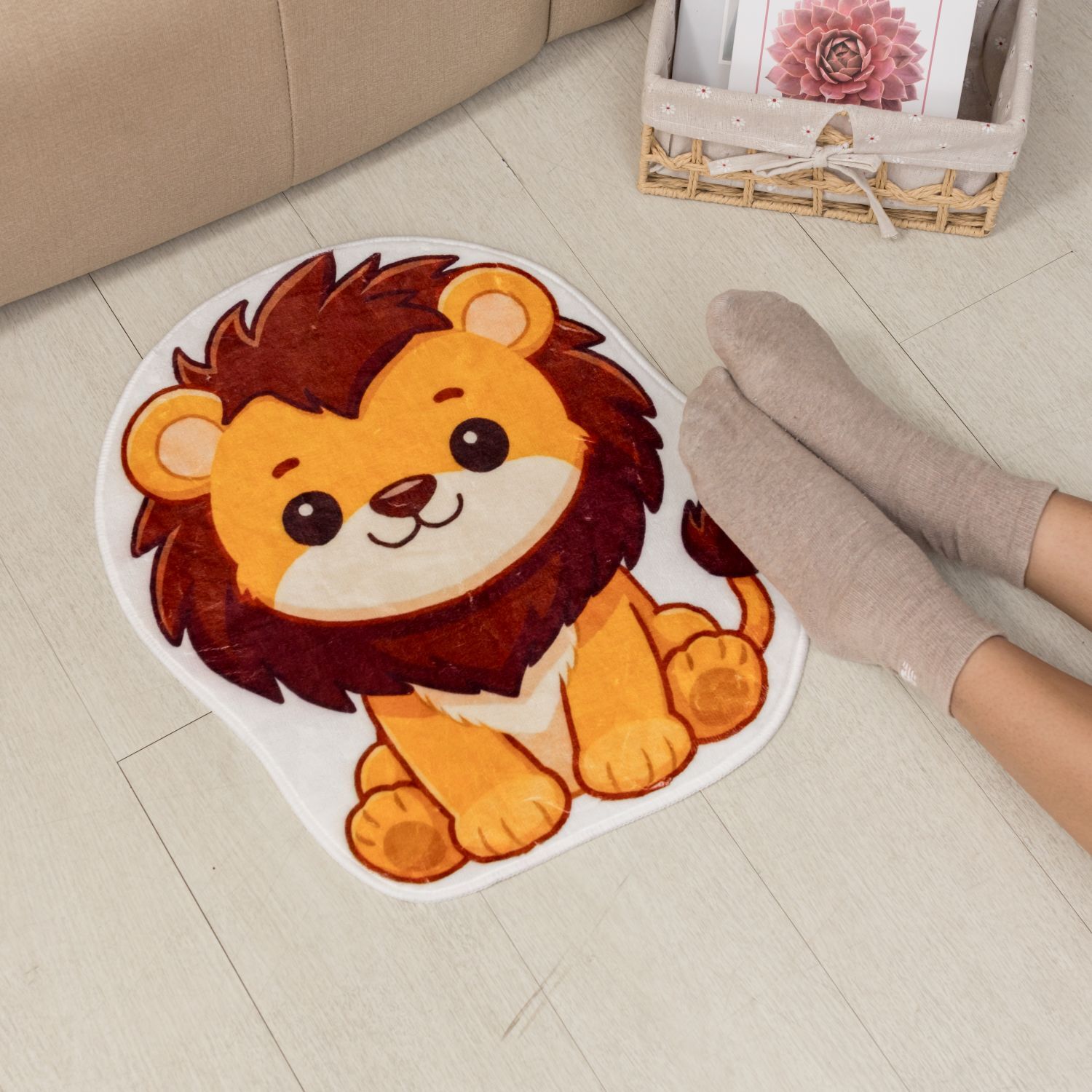 動物王國展 珍珠絨地墊《獅子》