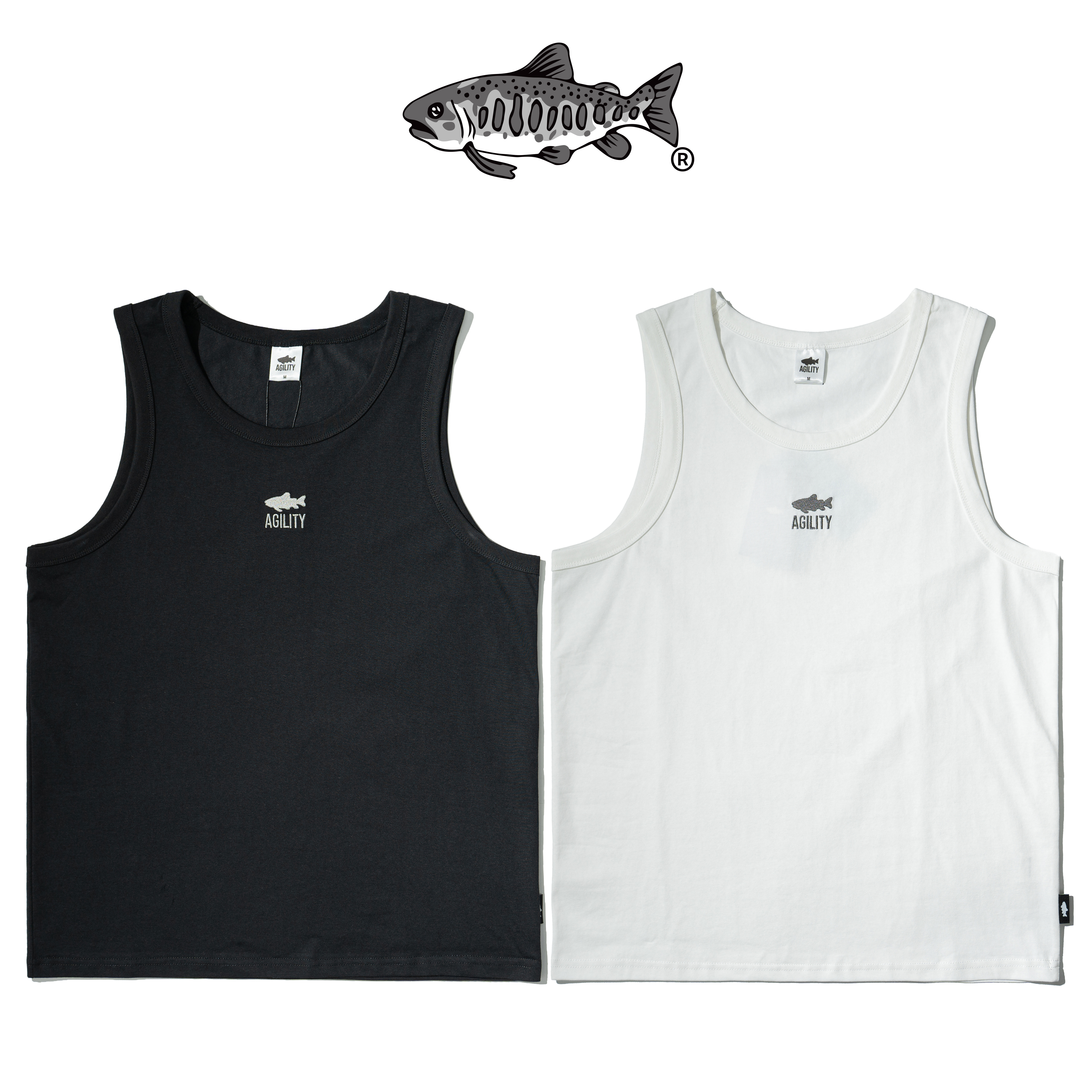 AGILITY Relaxed Fit Tank Top / Shadow 小寬鬆 魚影背心 [V05S]