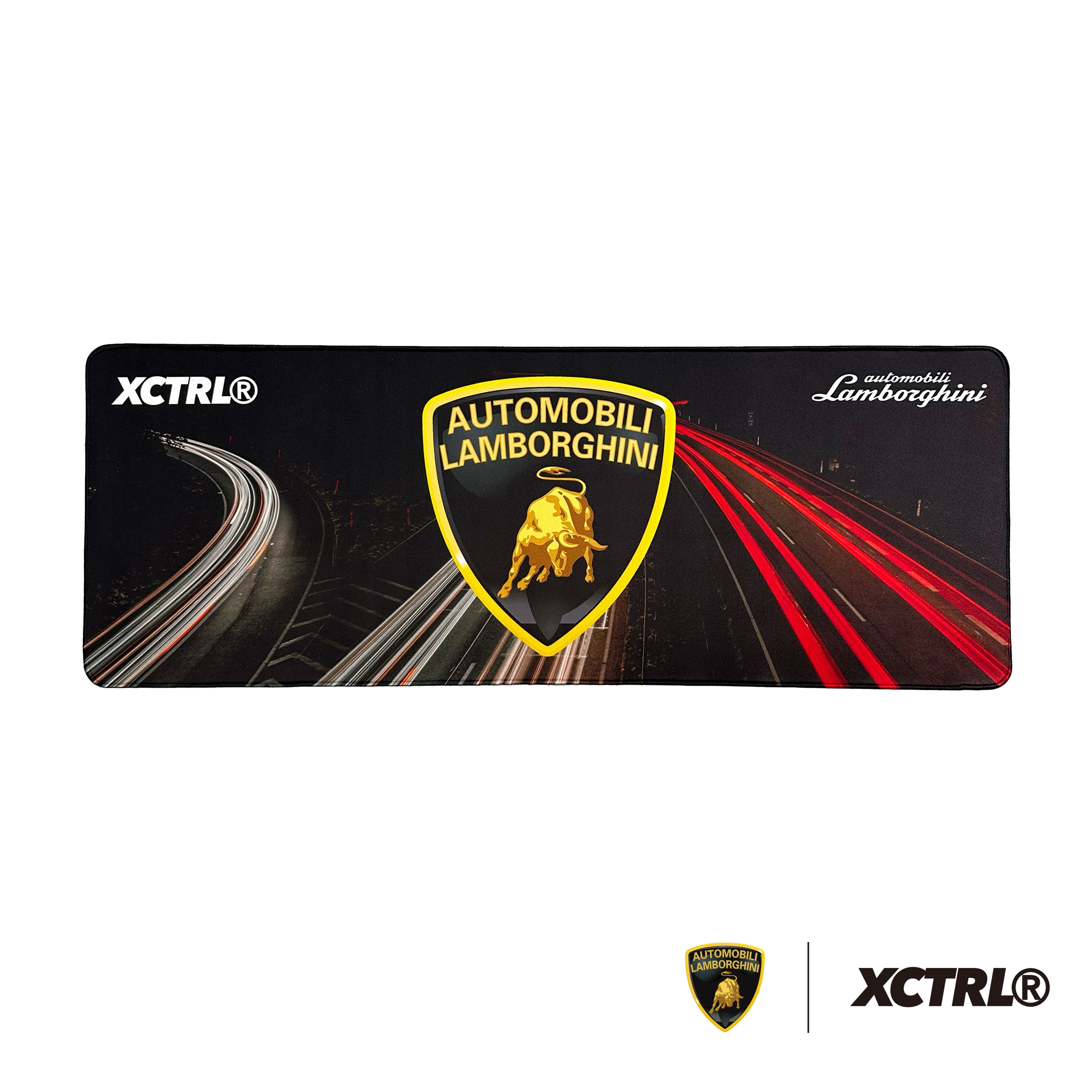 XCTRL®┃Lamborghini 山道光軌滑鼠桌墊┃辦公電腦 電競