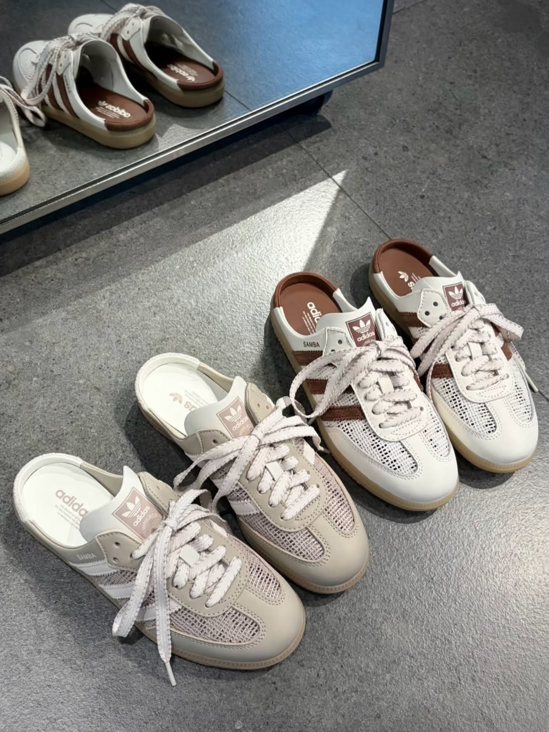 ADIDAS WMS SAMBA MULE 鏤空穆勒鞋 [兩色限定!]