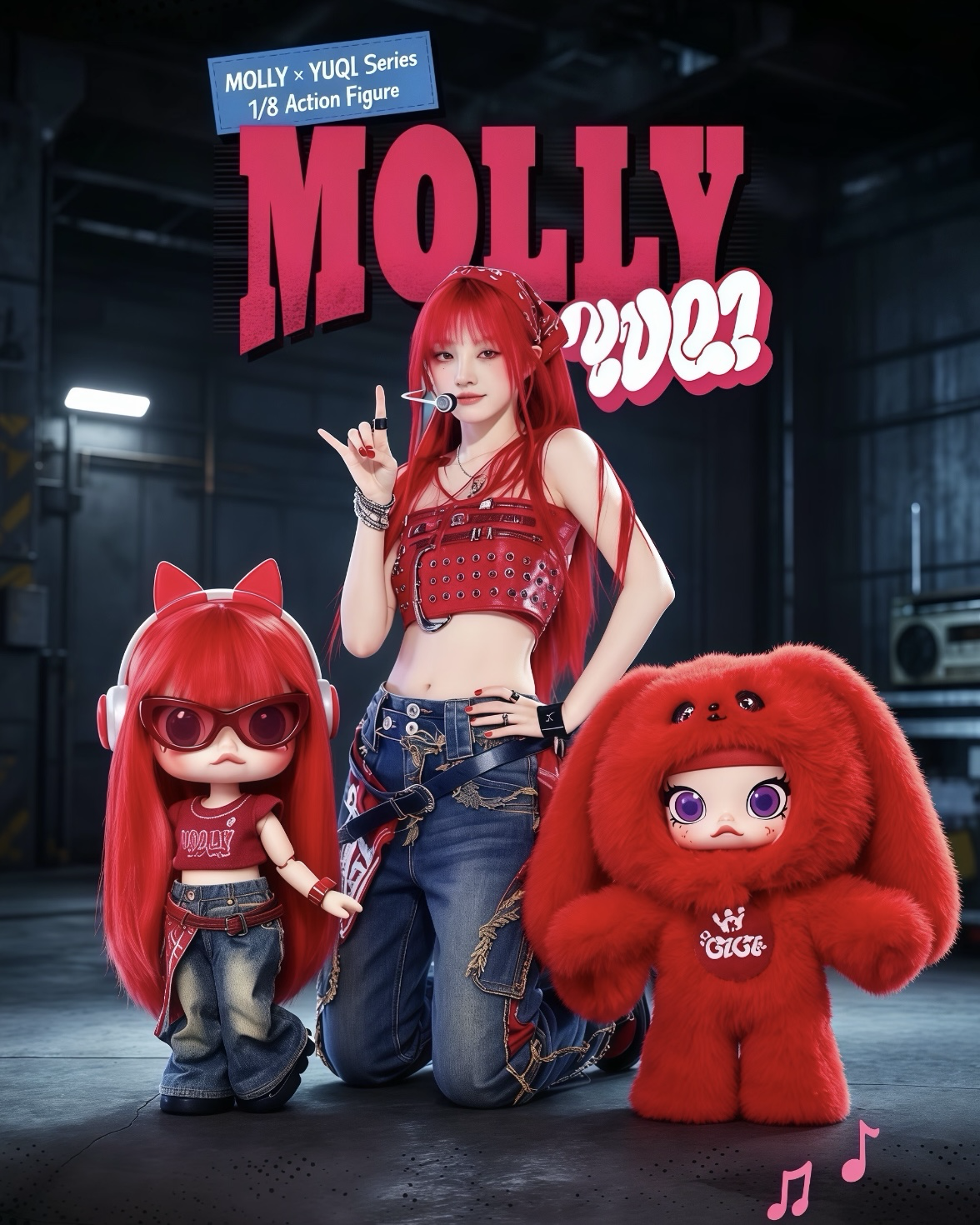 <官方正版>POPMART 泡泡瑪特 YUQI MOLLY 盲盒 宋雨琦 聯名款 1/8 可動人偶 公仔