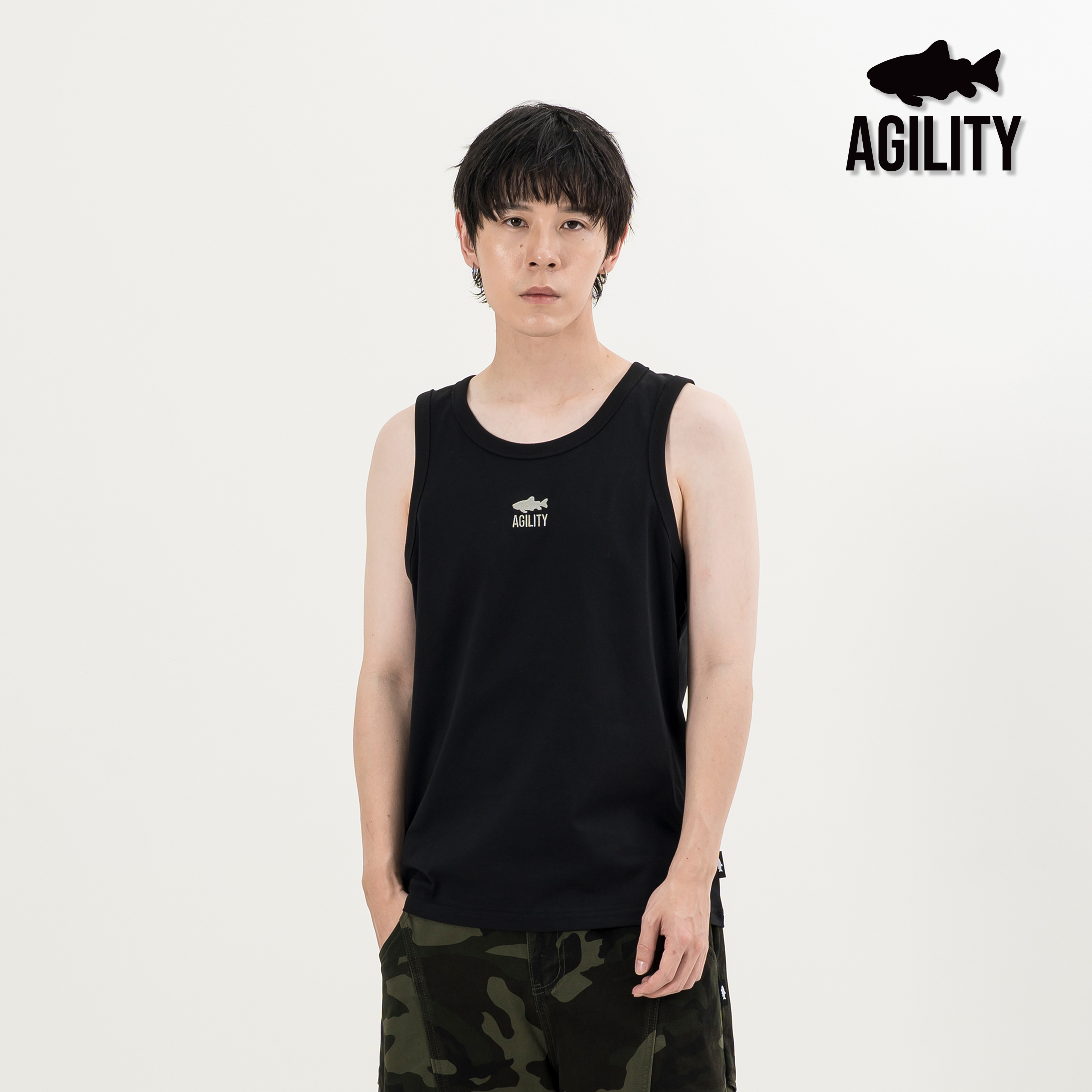 AGILITY Relaxed Fit Tank Top / Shadow 小寬鬆 魚影背心 [V05S]