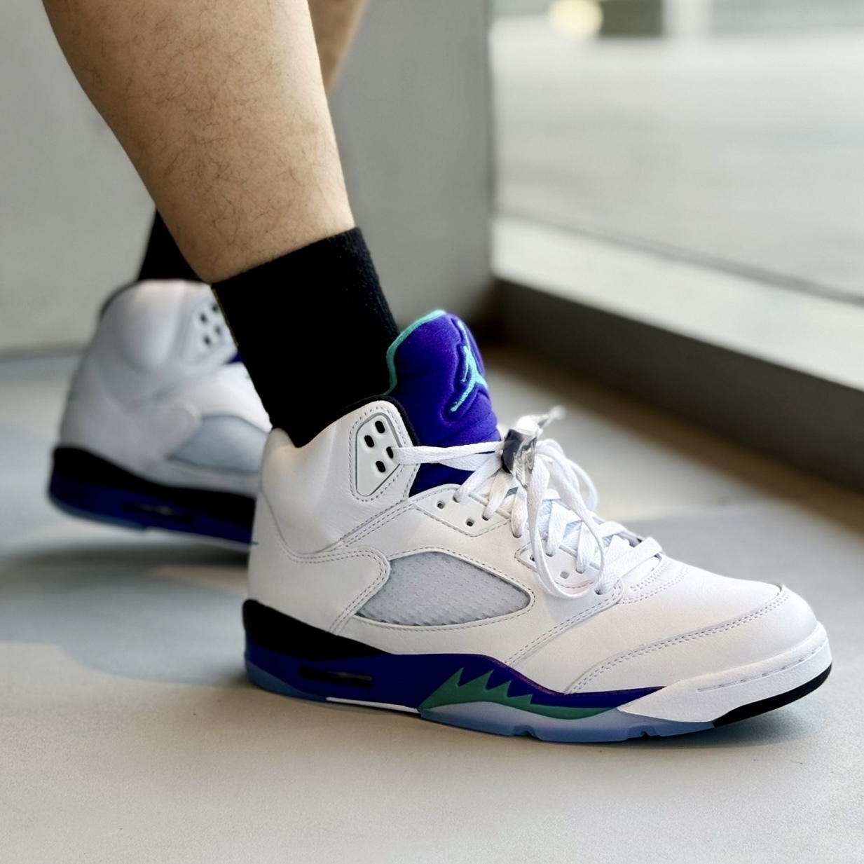 NIKE AIR JORDAN 5 "GRAPE" 喬丹 白紫葡萄 5代 籃球鞋 休閒鞋 男鞋 HQ7978-100