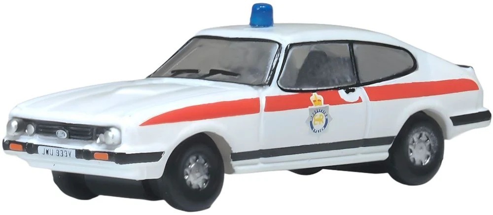 Oxford NCAP007 1:148 Ford Capri MkIII 默西賽德郡警察巡邏車