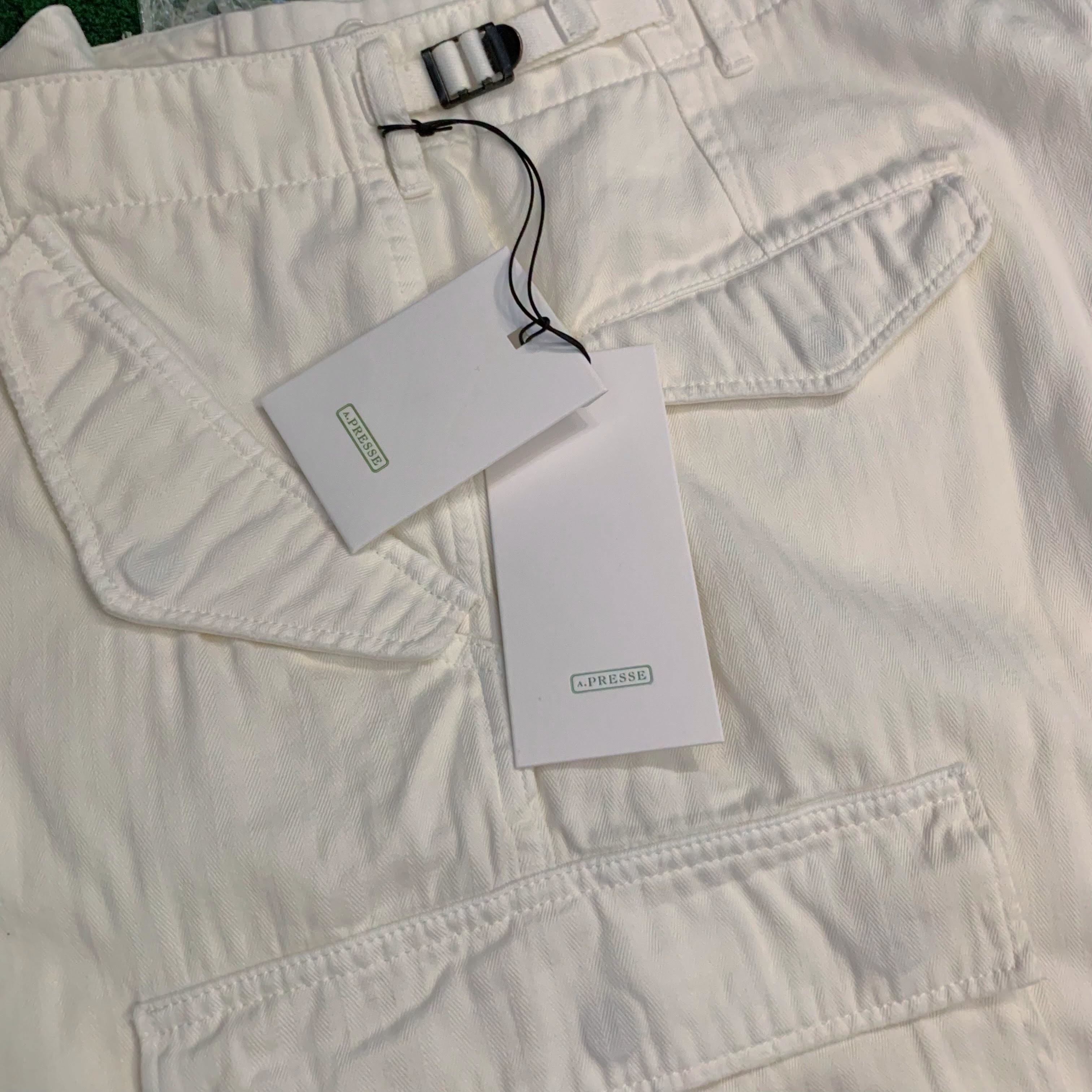 A.PRESSE 2026 VINTAGE US ARMY M-51 FIELD PANTS - WHITE SIZE 2