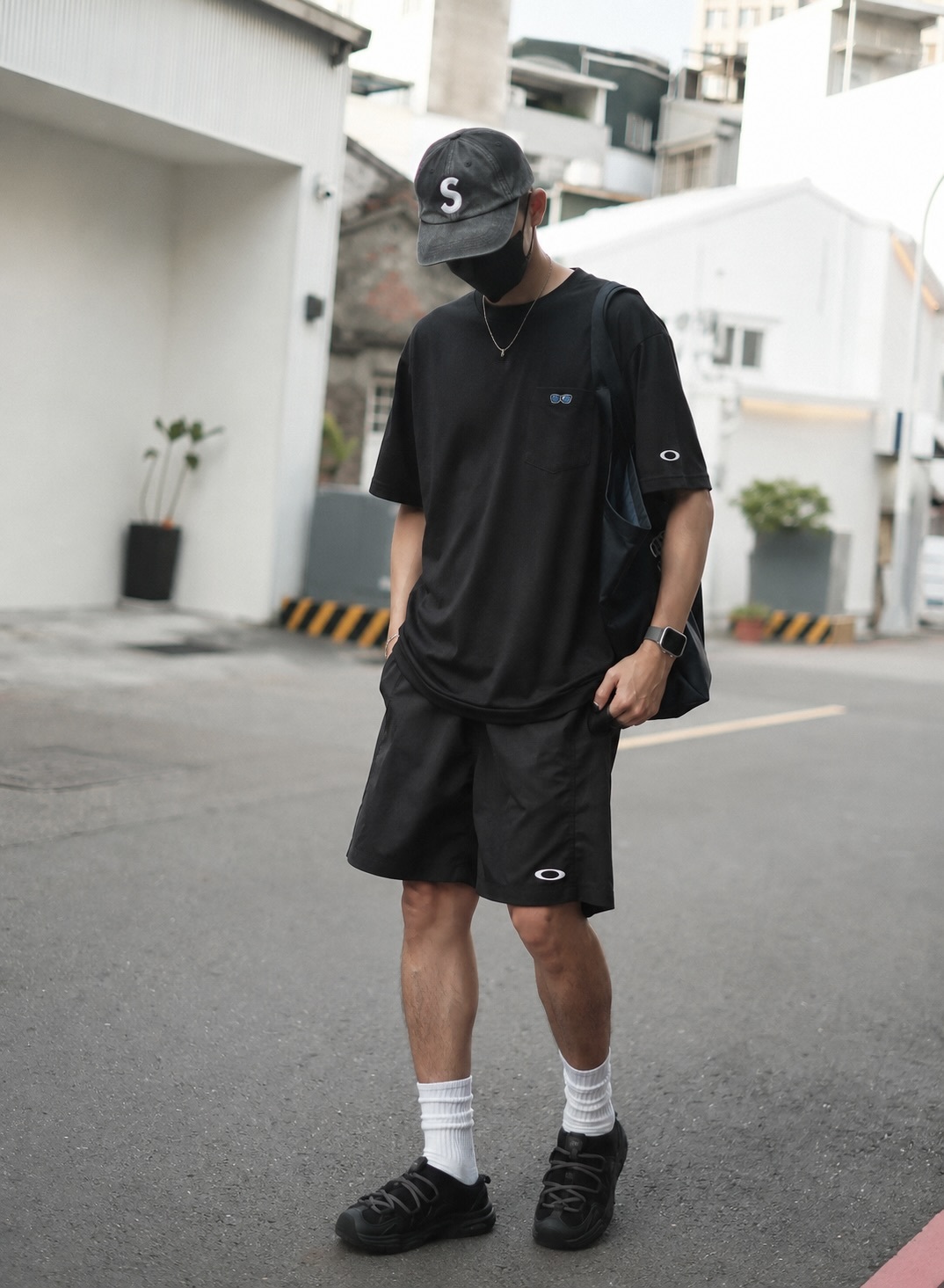 🇯🇵OAKLEY 日本限定「墨鏡刺繡」速乾機能口袋寬T  |限時折扣|