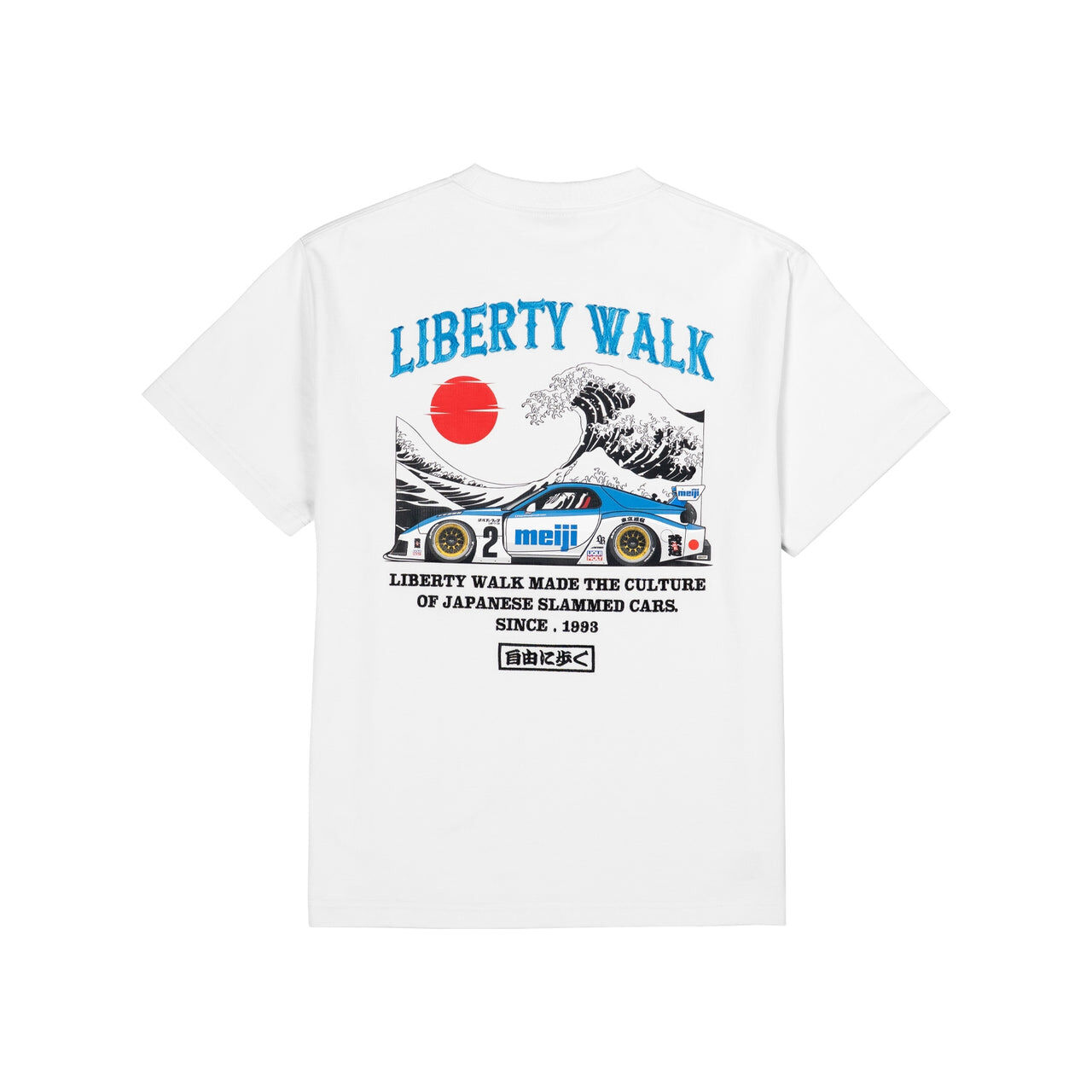 【LIBERTY WALK】0704發售 MEIJI × LB HINOMARU WAVE FD TEE