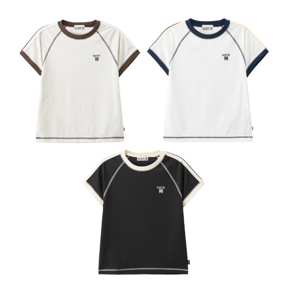 【19】SATUR (Women's) Lawton Stitch Ringer T-Shirt - (2個尺碼 / 2色選擇)