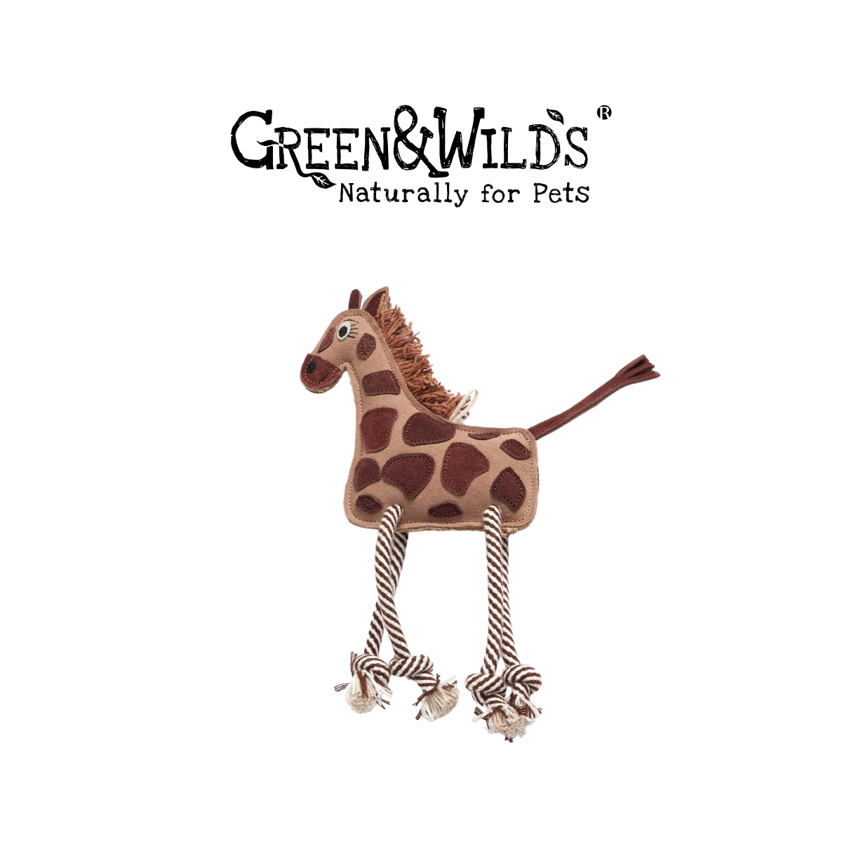 長頸鹿傑拉德 - 天然犬用啃咬玩具｜英國 GREEN & WILDS