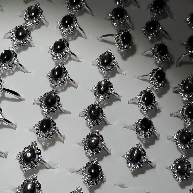 CNAG0705-227 JZ1789【GSJ】金運石戒指 約8x6x4mm 隨機紋理款一件 (B8)