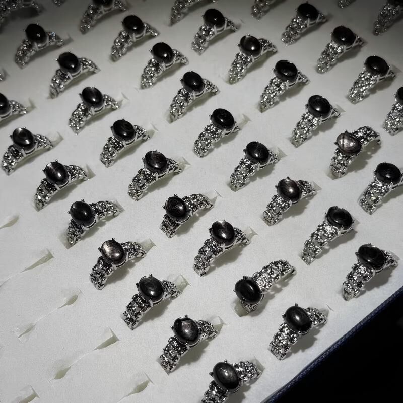 CNAG0705-224 JZ1792【GSJ】金運石戒指 約8x6x4mm 隨機紋理款一件 (B5)