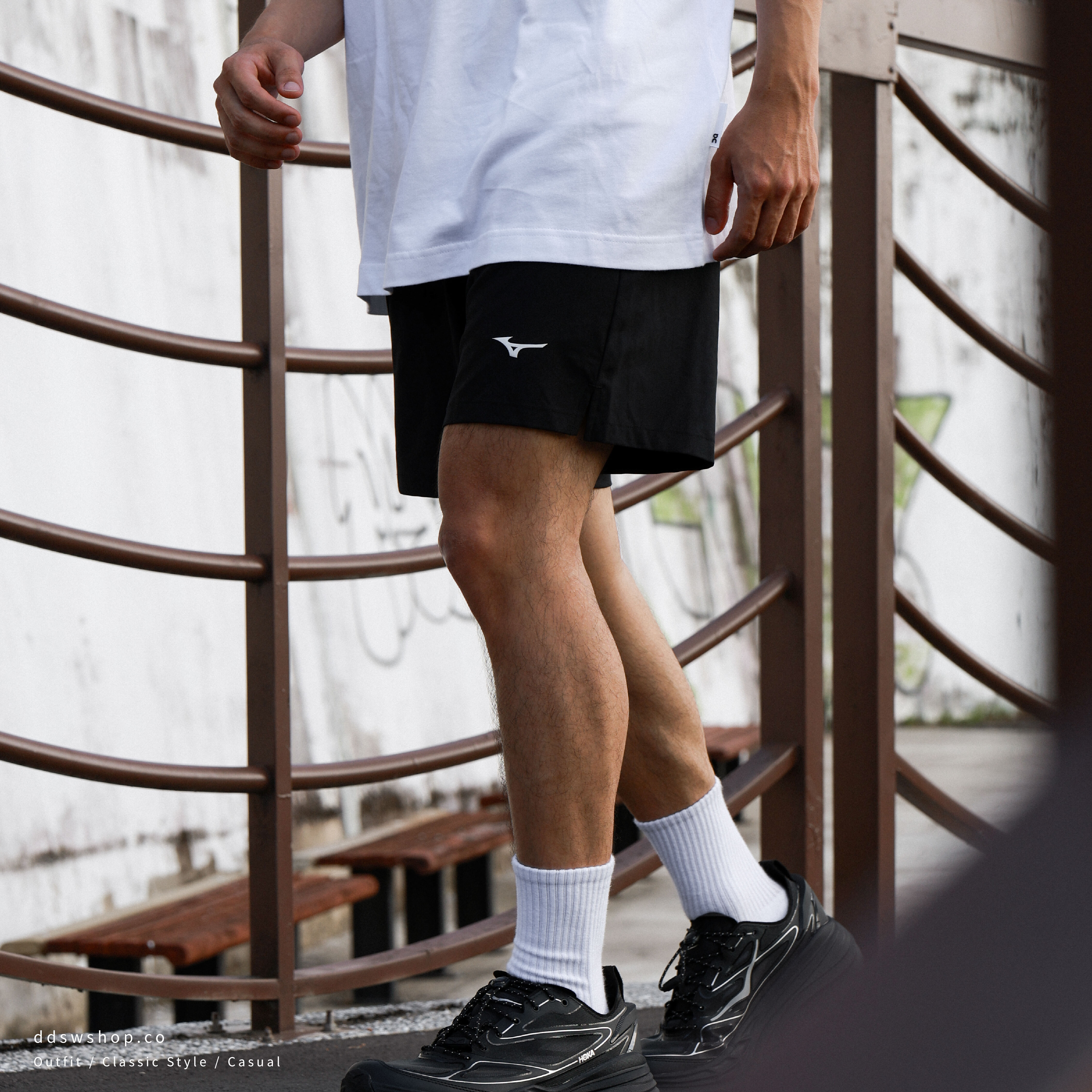 "代購" MIZUNO 雙層運動短褲 沙灘褲 泳褲 慢跑褲
