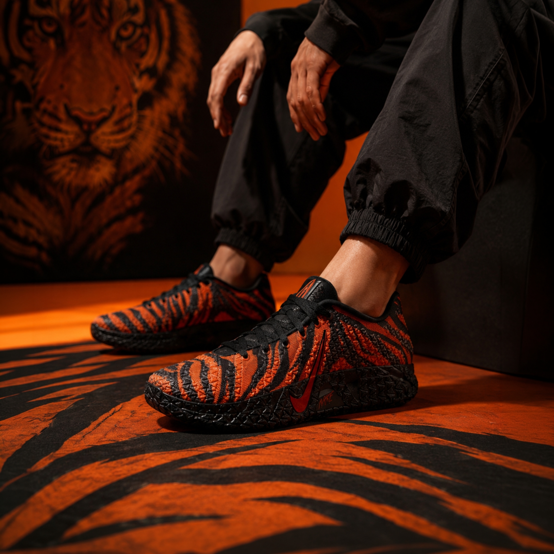 NICEDAY 代購 NIKE JA 3 ANIMAL PACK TIGER 黑橘 虎紋 莫蘭特 XDR 實戰 籃球鞋 IU6794-800