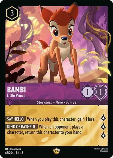 Reign of Jafar - 63/204 Bambi - Little Prince L (Foil)