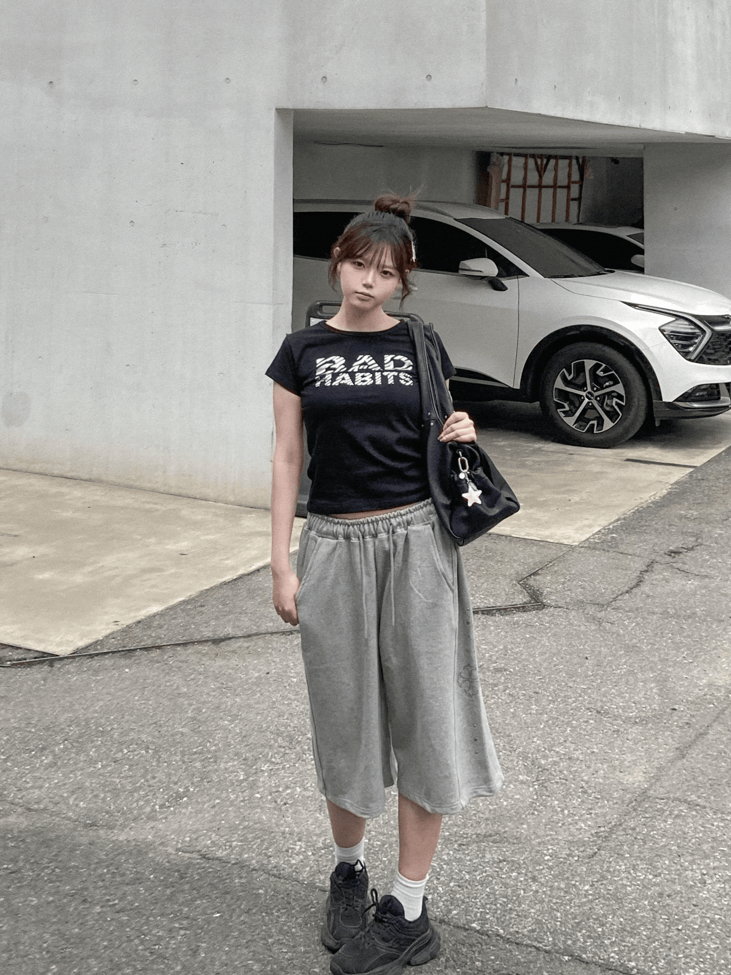 Side Rivets Cross Shorts〈🇰🇷DAY 1〉