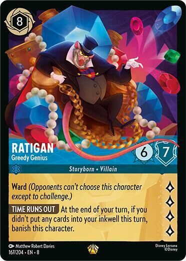 Reign of Jafar - 167/204 Ratigan - Greedy Genius L (Foil)