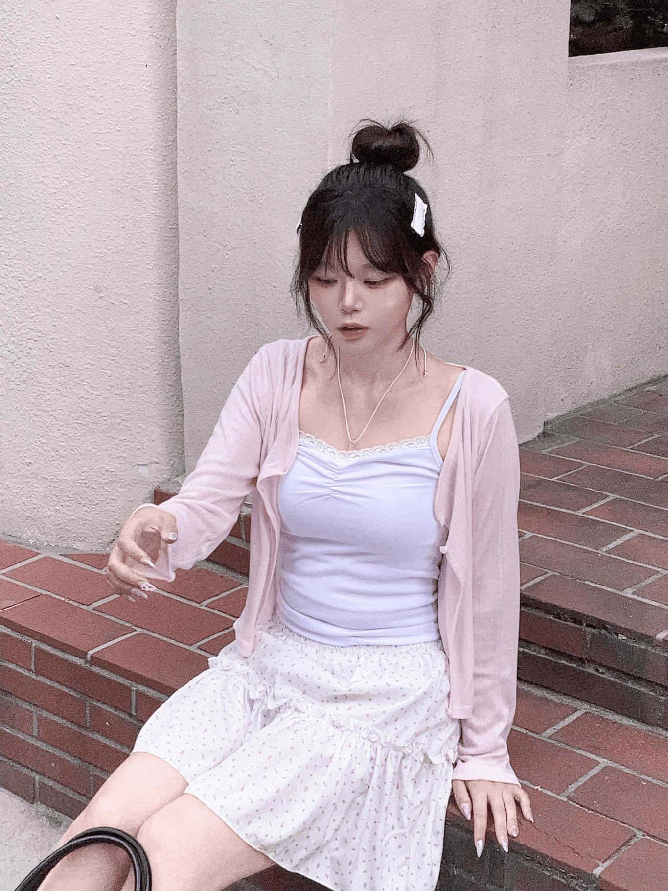 7月份連線贈品 - 百搭Laces邊邊皺褶小背心