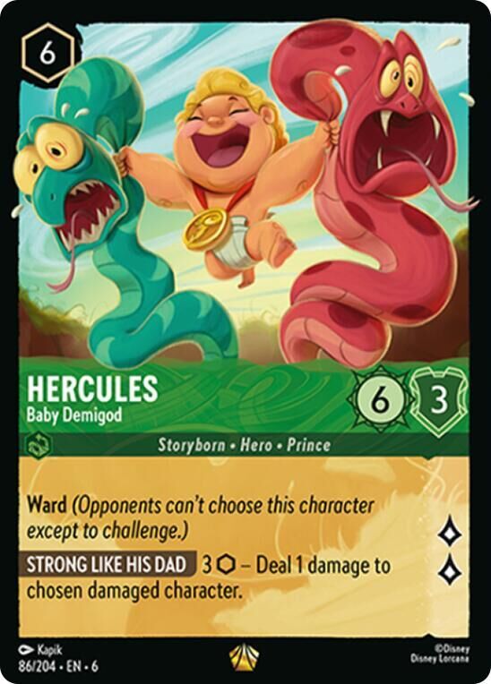 Azurite Sea - 86/204 Hercules - Baby Demigod L (Foil)